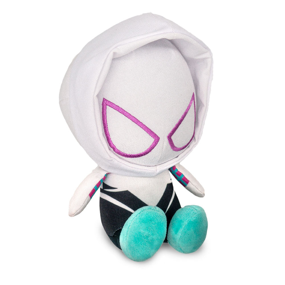 Dog Toy Squeaker Plush - Marvel Spider-Woman Gwen Stacy Ghost-Spider Full Body Sitting Pose Dog Toy Squeaky Plush Marvel Comics