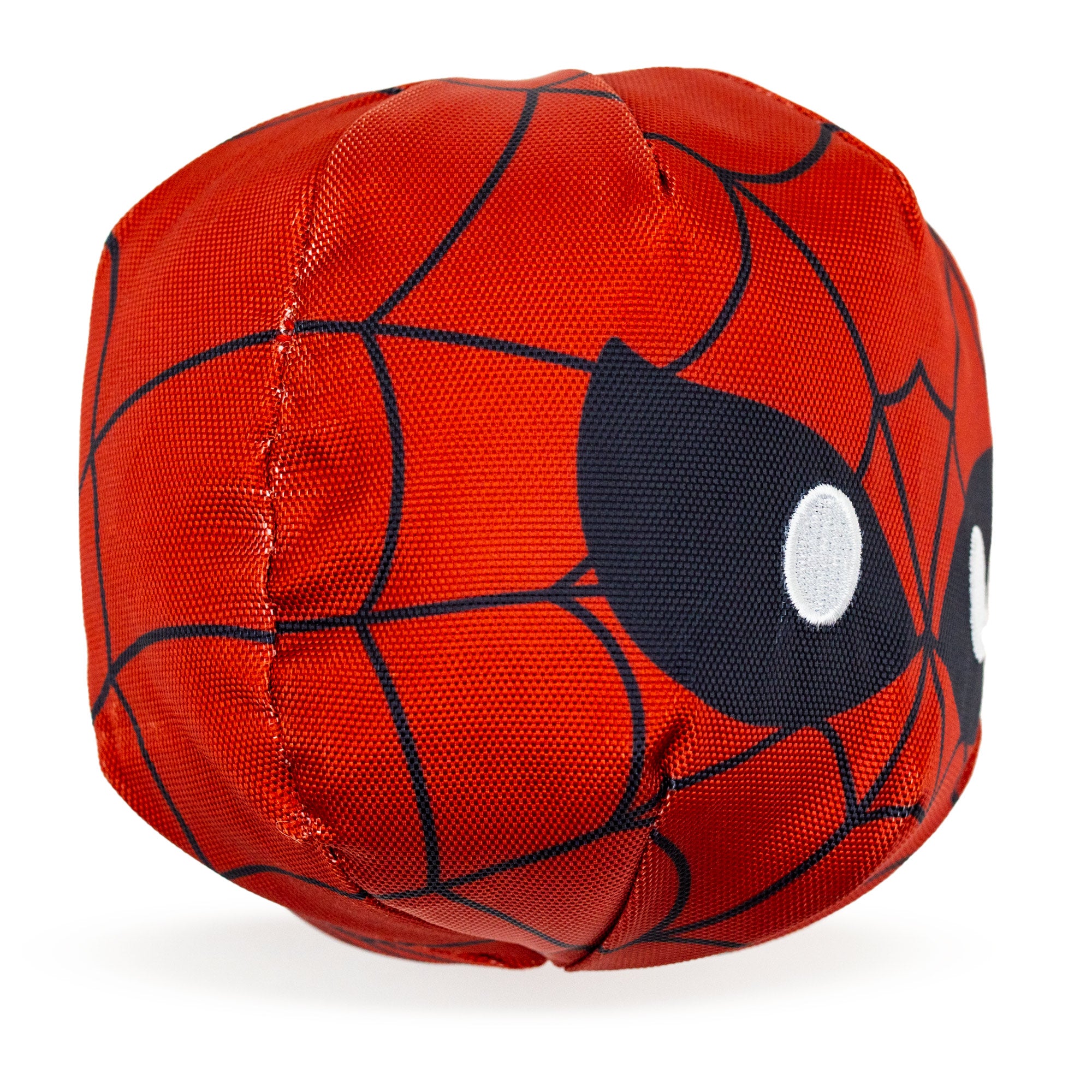 Dog Toy Ballistic Squeaker - Spider-Man Face Red Dog Toy Squeaky Plush Marvel Comics