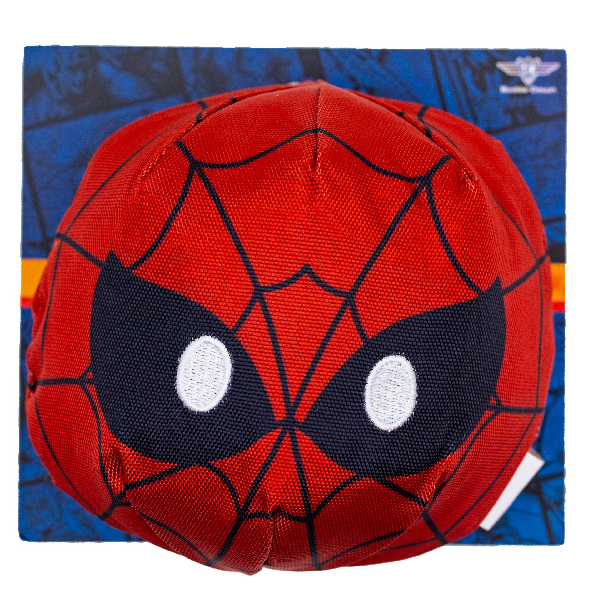 Dog Toy Ballistic Squeaker - Spider-Man Face Red Dog Toy Squeaky Plush Marvel Comics
