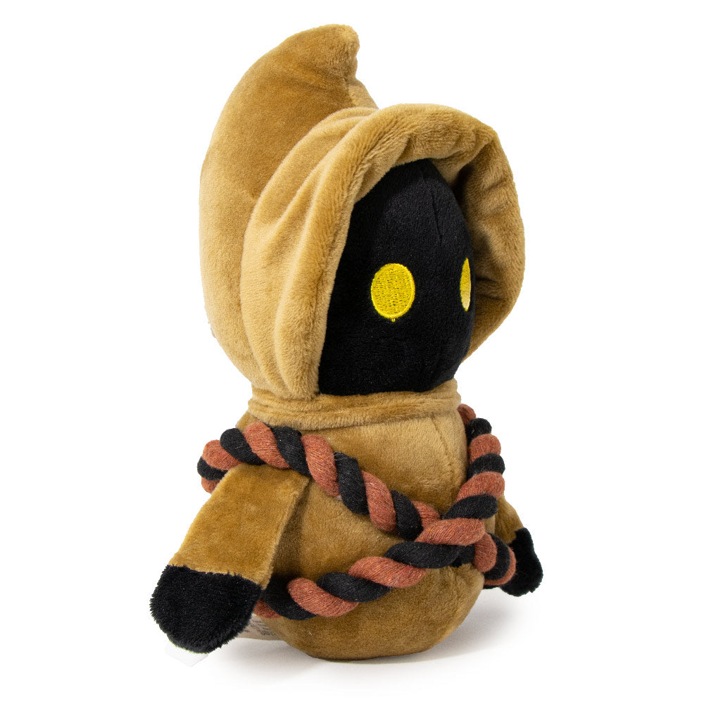 Dog Toy Squeaker Plush - Jawa Standing Pose with Rope Bandolier Dog Toy Squeaky Plush Star Wars
