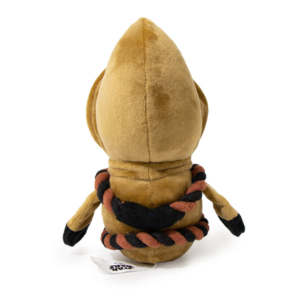Dog Toy Squeaker Plush - Jawa Standing Pose with Rope Bandolier Dog Toy Squeaky Plush Star Wars