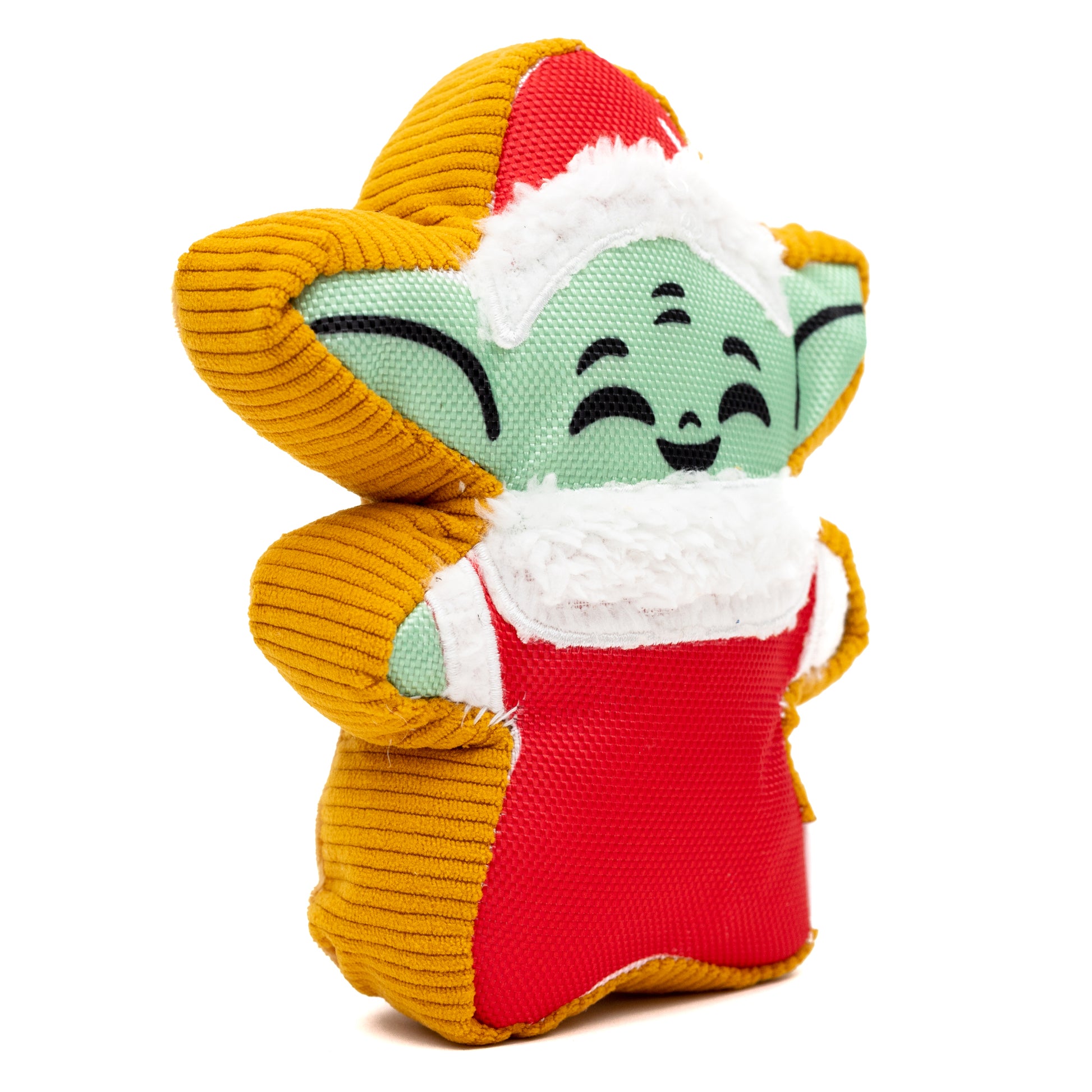 Dog Toy Squeaker Plush - Star Wars Holiday Grogu Santa Cookie Replica Dog Toy Squeaky Plush Star Wars