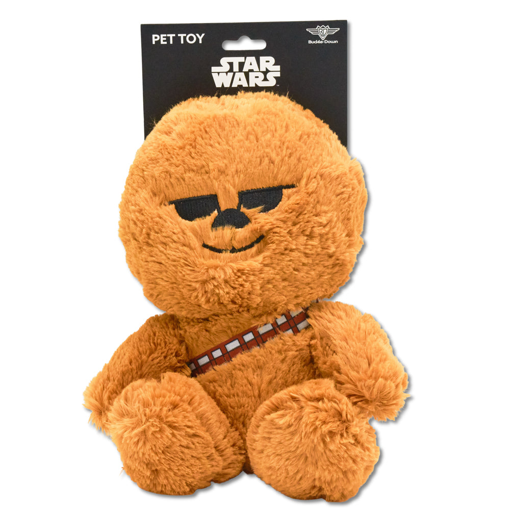 Dog Toy Squeaker Plush - Star Wars Chibi Chewbacca Sitting Pose Dog Toy Squeaky Plush Star Wars