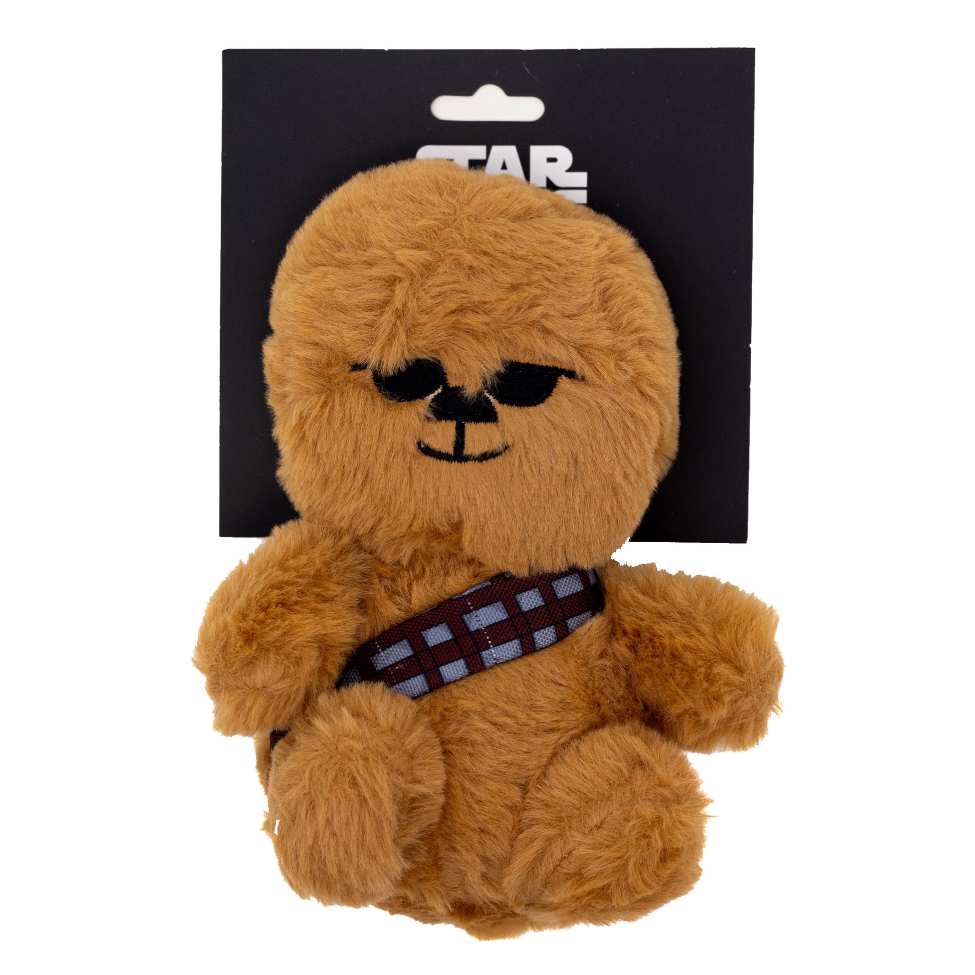 Dog Toy Squeaker Plush - Star Wars Chibi Chewbacca Sitting Pose Dog Toy Squeaky Plush Star Wars