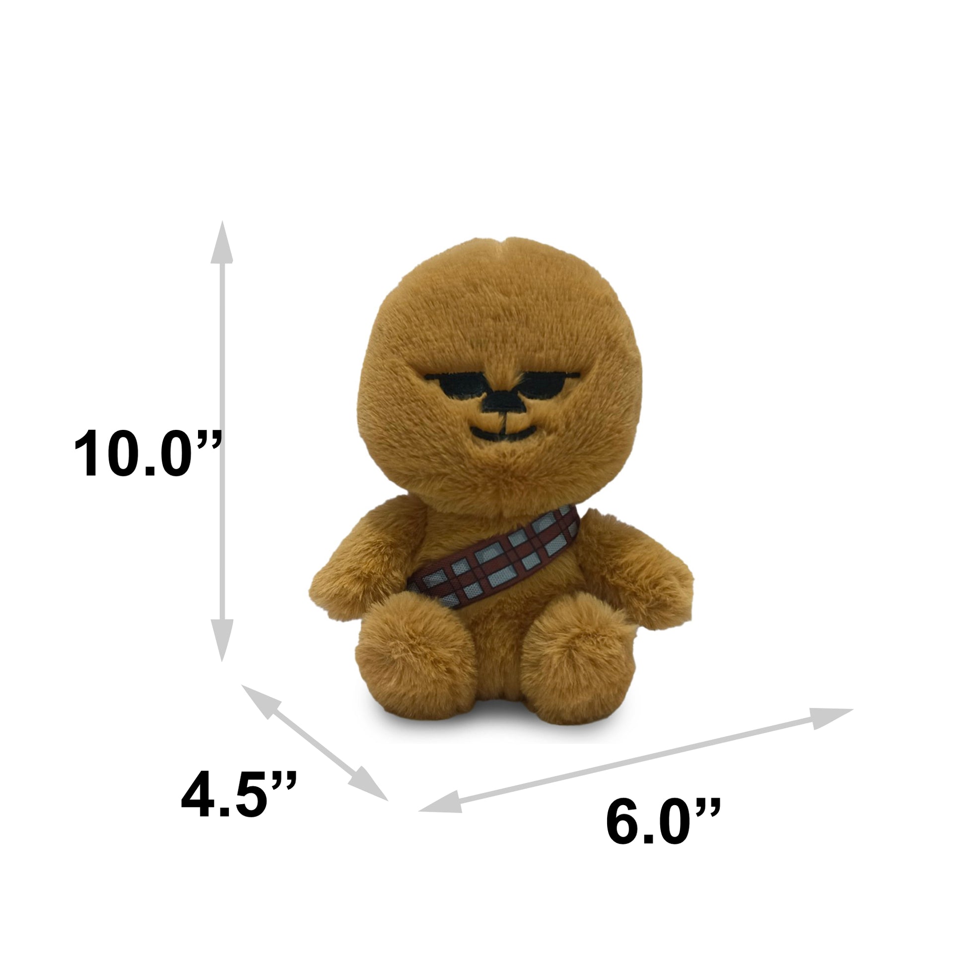 Dog Toy Squeaker Plush - Star Wars Chibi Chewbacca Sitting Pose Dog Toy Squeaky Plush Star Wars