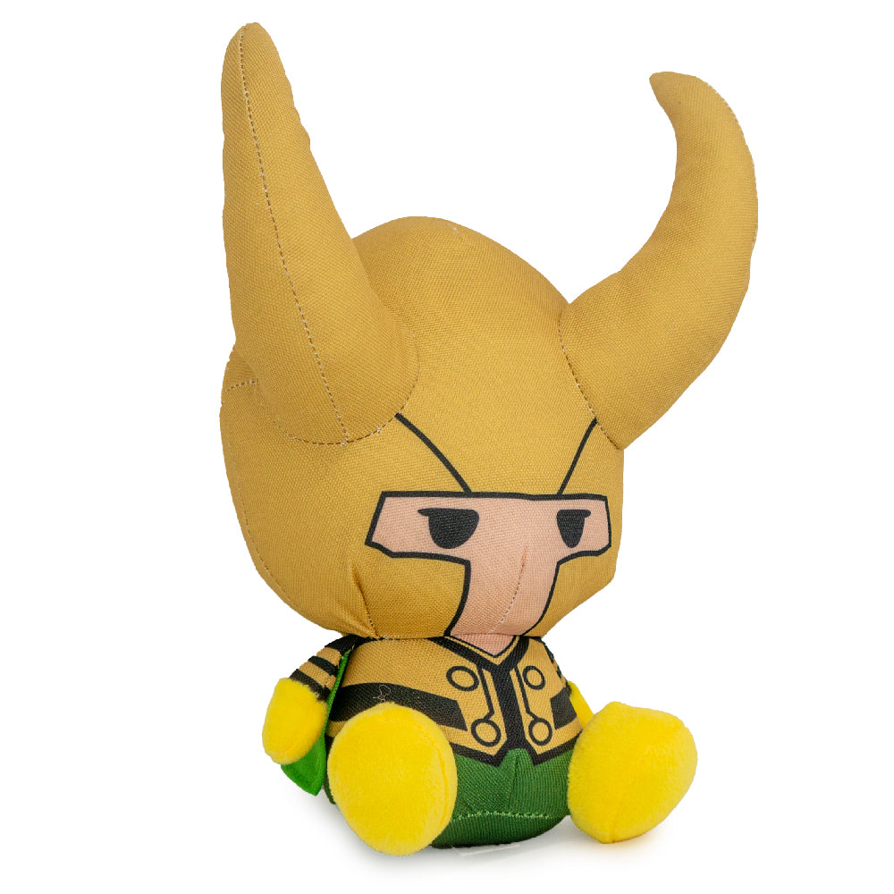 Dog Toy Squeaker Plush - Marvel Kawaii Loki Full Body Sitting Pose Dog Toy Squeaky Plush Marvel Comics