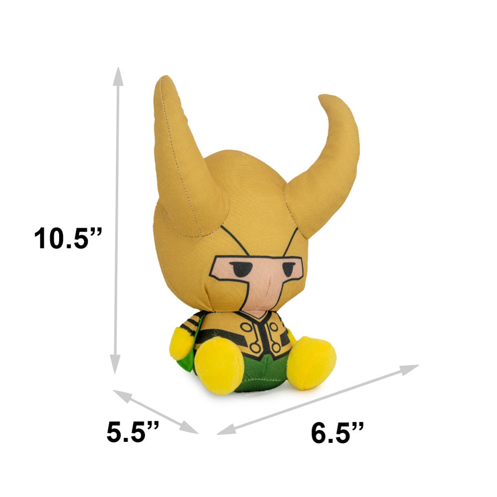 Dog Toy Squeaker Plush - Marvel Kawaii Loki Full Body Sitting Pose Dog Toy Squeaky Plush Marvel Comics