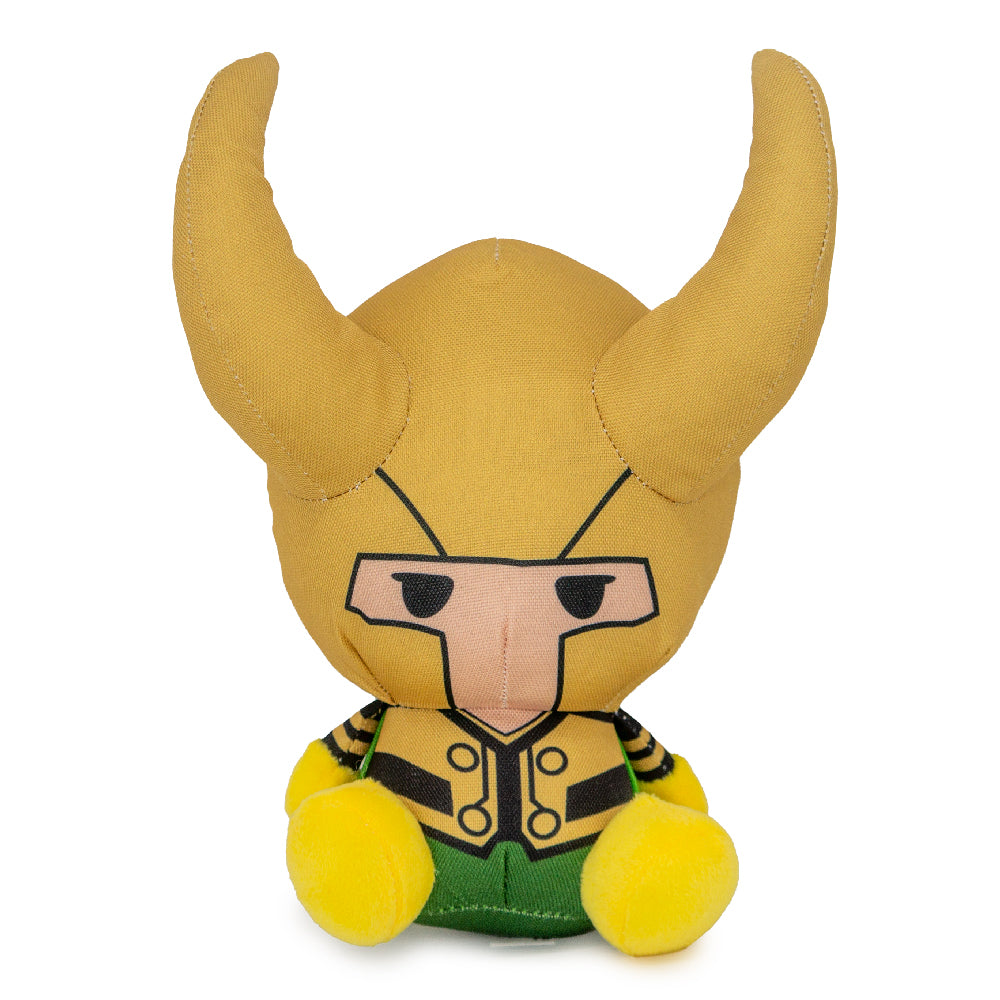 Dog Toy Squeaker Plush - Marvel Kawaii Loki Full Body Sitting Pose Dog Toy Squeaky Plush Marvel Comics