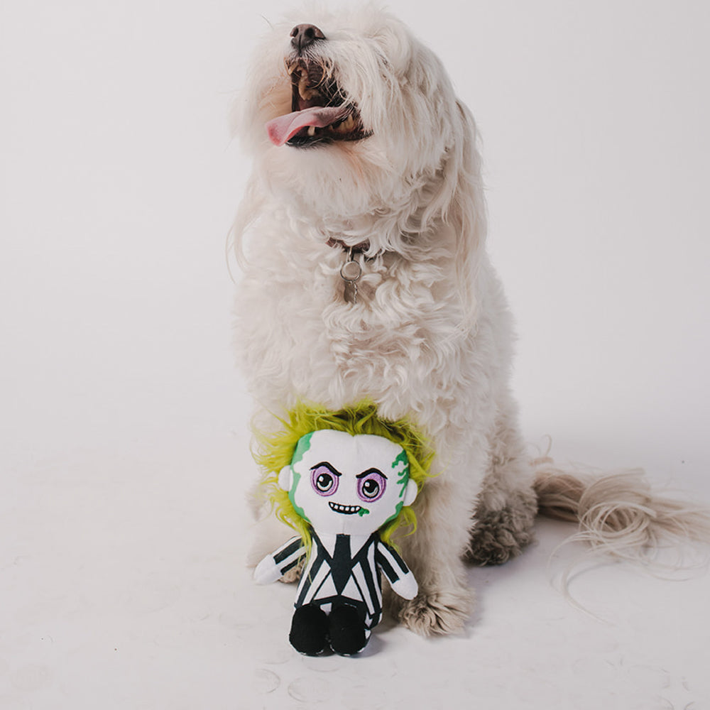 Dog Toy Squeaker Plush - Beetlejuice Standing Pose Dog Toy Squeaky Plush Beetlejuice
