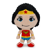 Dog Toy Squeaker Plush - Wonder Woman Full Body Standing Pose with Corduroy Hair Dog Toy Squeaky Plush DC Comics