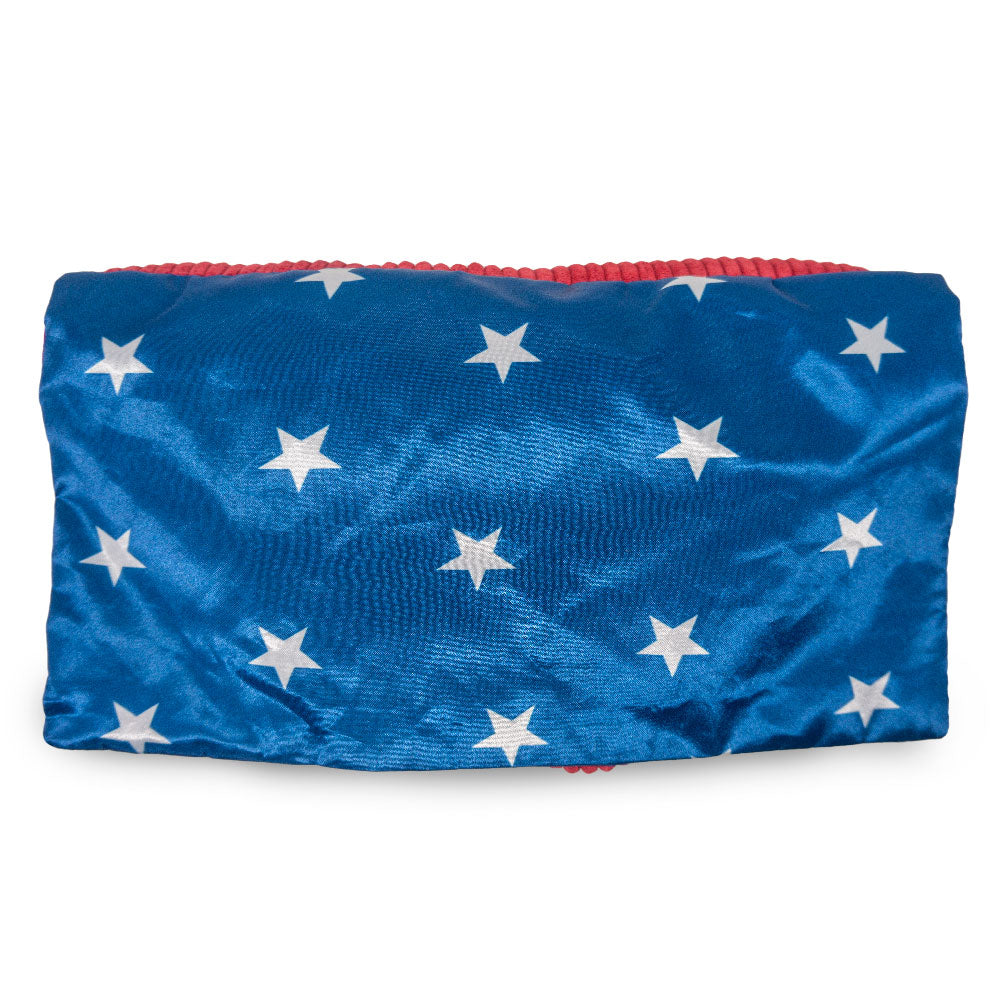 Dog Toy Squeaker Plush - Wonder Woman WW Logo with Cape Dog Toy Squeaky Plush DC Comics