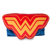 Dog Toy Squeaker Plush - Wonder Woman WW Logo with Cape Dog Toy Squeaky Plush DC Comics