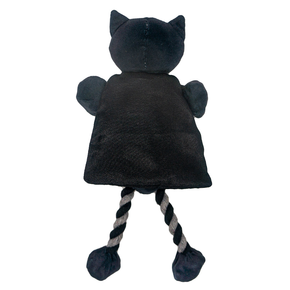 Dog Toy Plush Rope Toy - Batman Body with Black Silver Rope Legs Dog Toy Rope Toy DC Comics
