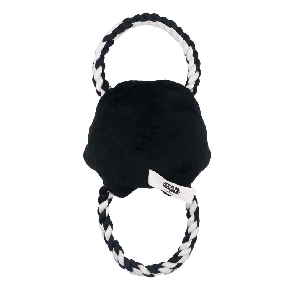 Dog Toy Plush Rope Toy - Star Wars Stormtrooper Plush + Black White Round Ropes Dog Toy Rope Toy Star Wars