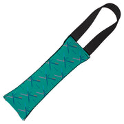 Dog Toy Squeaky Tug Toy - PDX Airport Carpet Old - BLACK Handle Webbing Dog Toy Squeaky Tug Toy Buckle-Down   