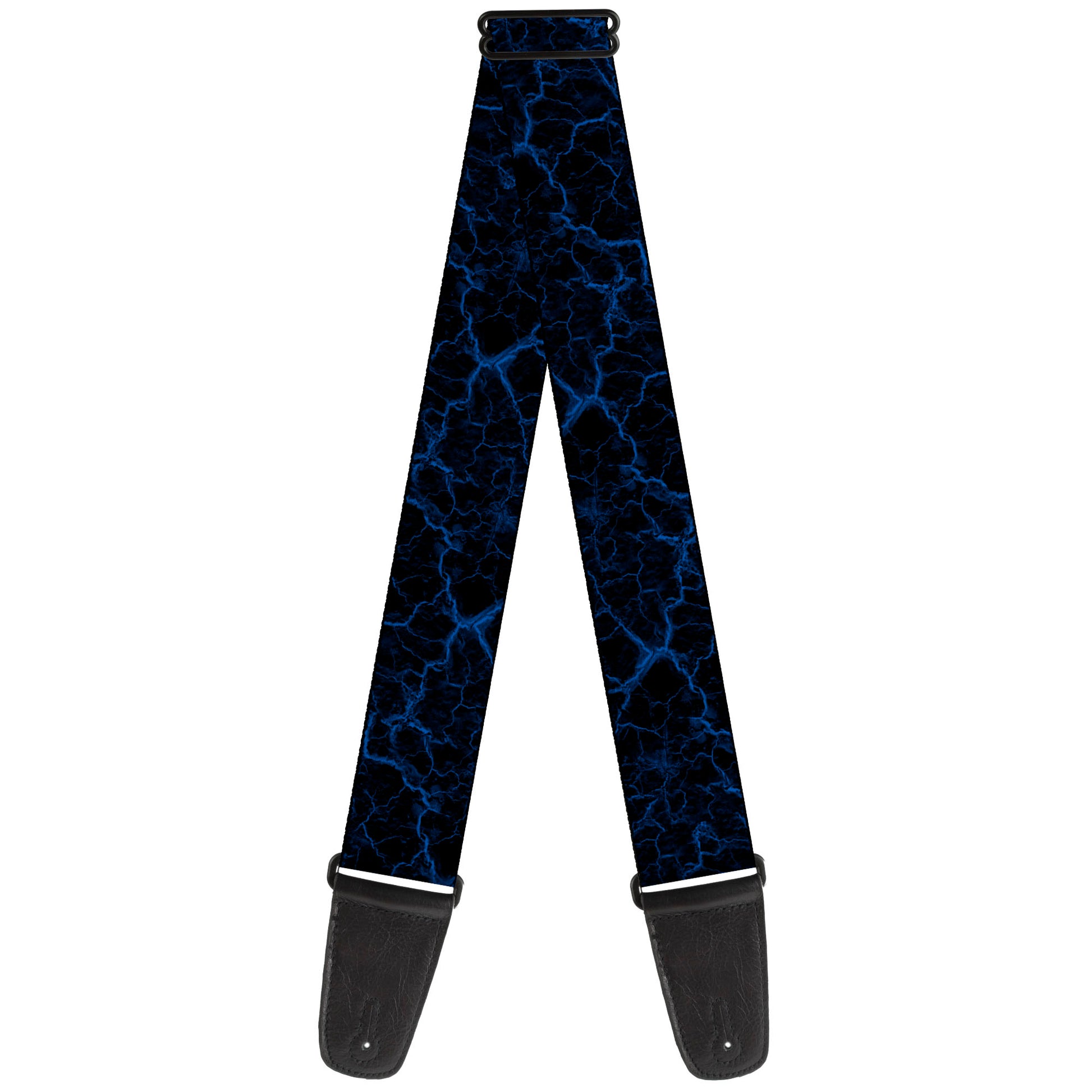 Guitar Strap - Marble Black/Blue Guitar Straps Buckle-Down   