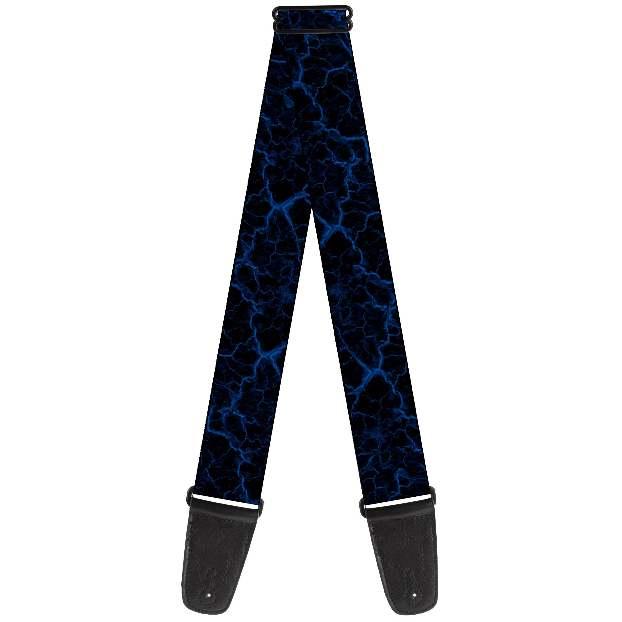 Guitar Strap - Marble Black/Blue Guitar Straps Buckle-Down   