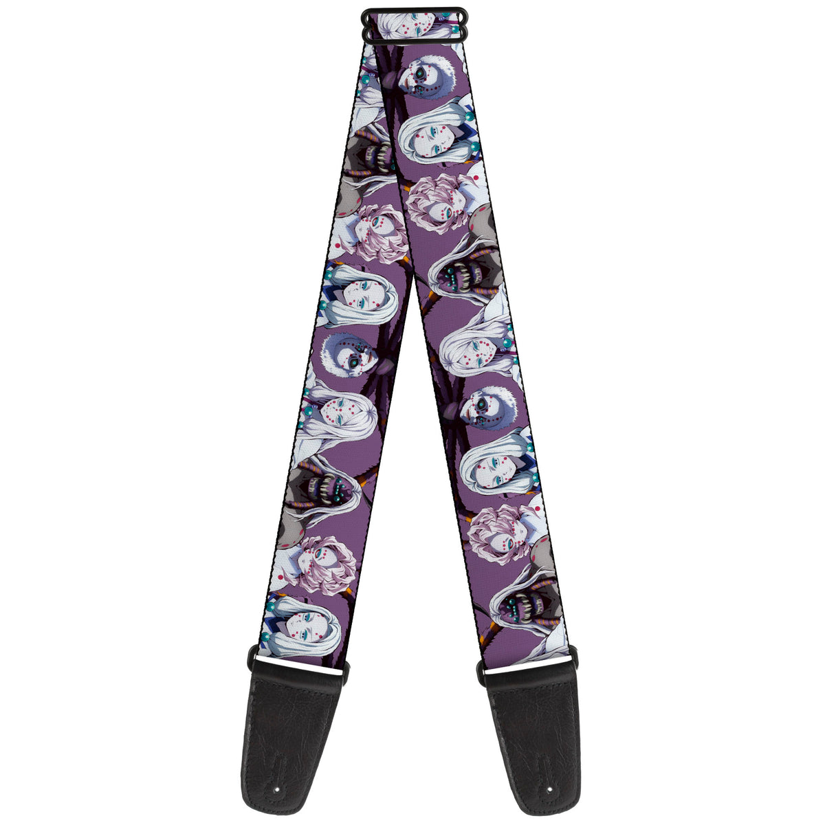 Guitar Strap - Demon Slayer The Spider Family Poses Purple Guitar Straps Demon Slayer