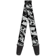 Guitar Strap - Batman Hush Pose Sketches Black/White Guitar Straps DC Comics   