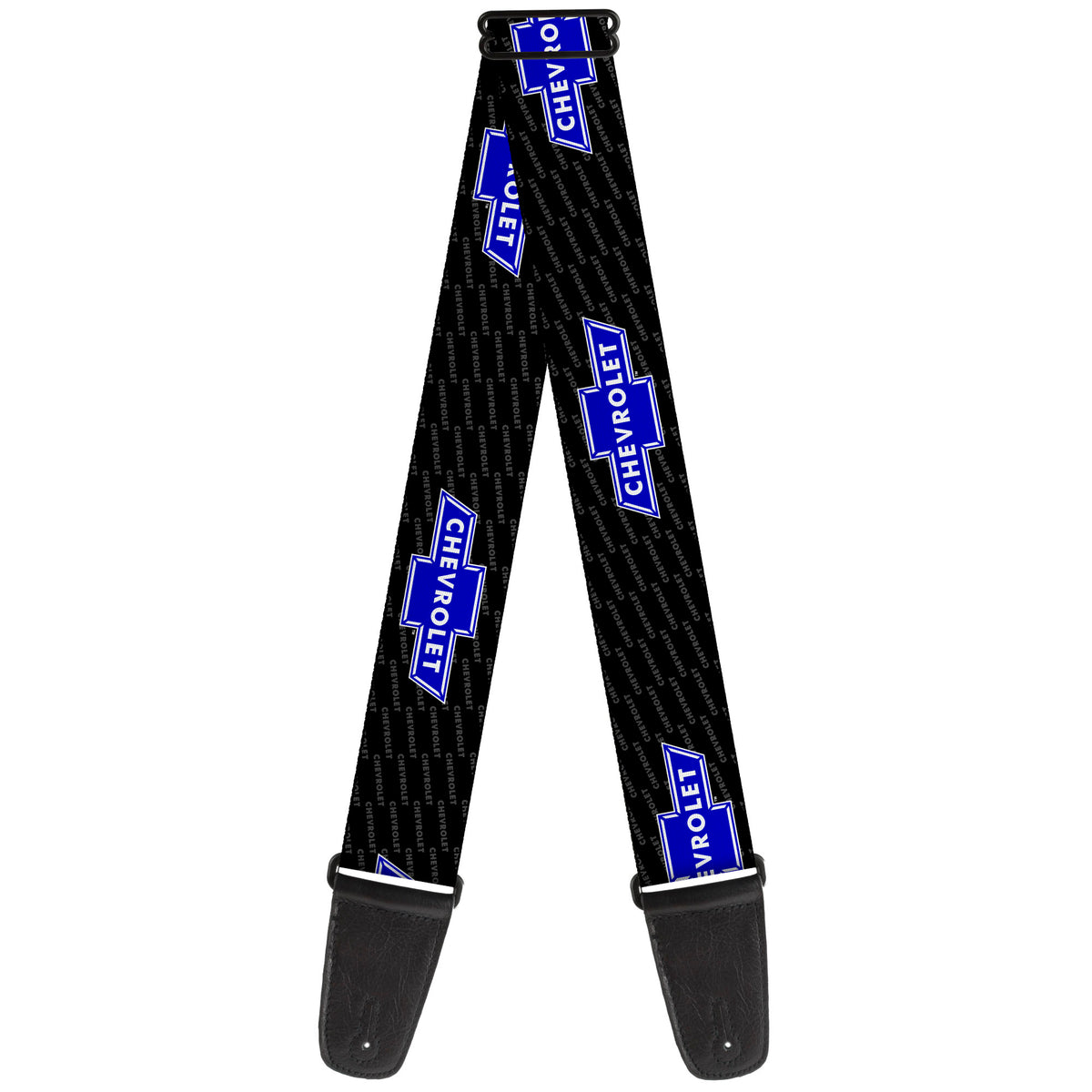 Guitar Strap - Chevy Bowtie REPEAT w Text Guitar Straps GM General Motors