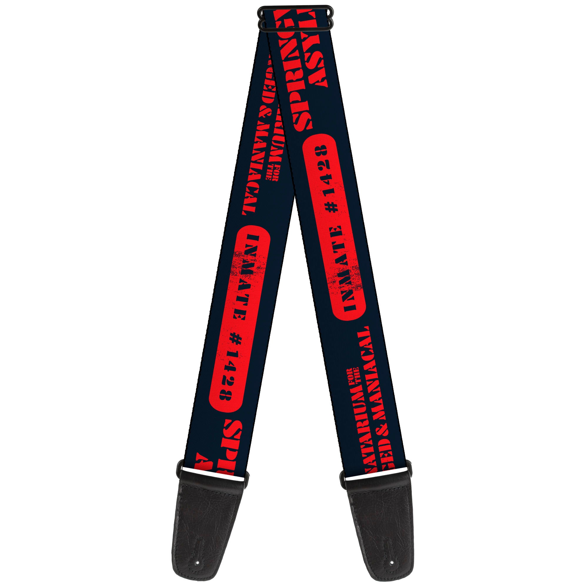 Guitar Strap - A Nightmare on Elm Street Asylum Icons Collage Black/Red Guitar Straps A Nightmare on Elm Street