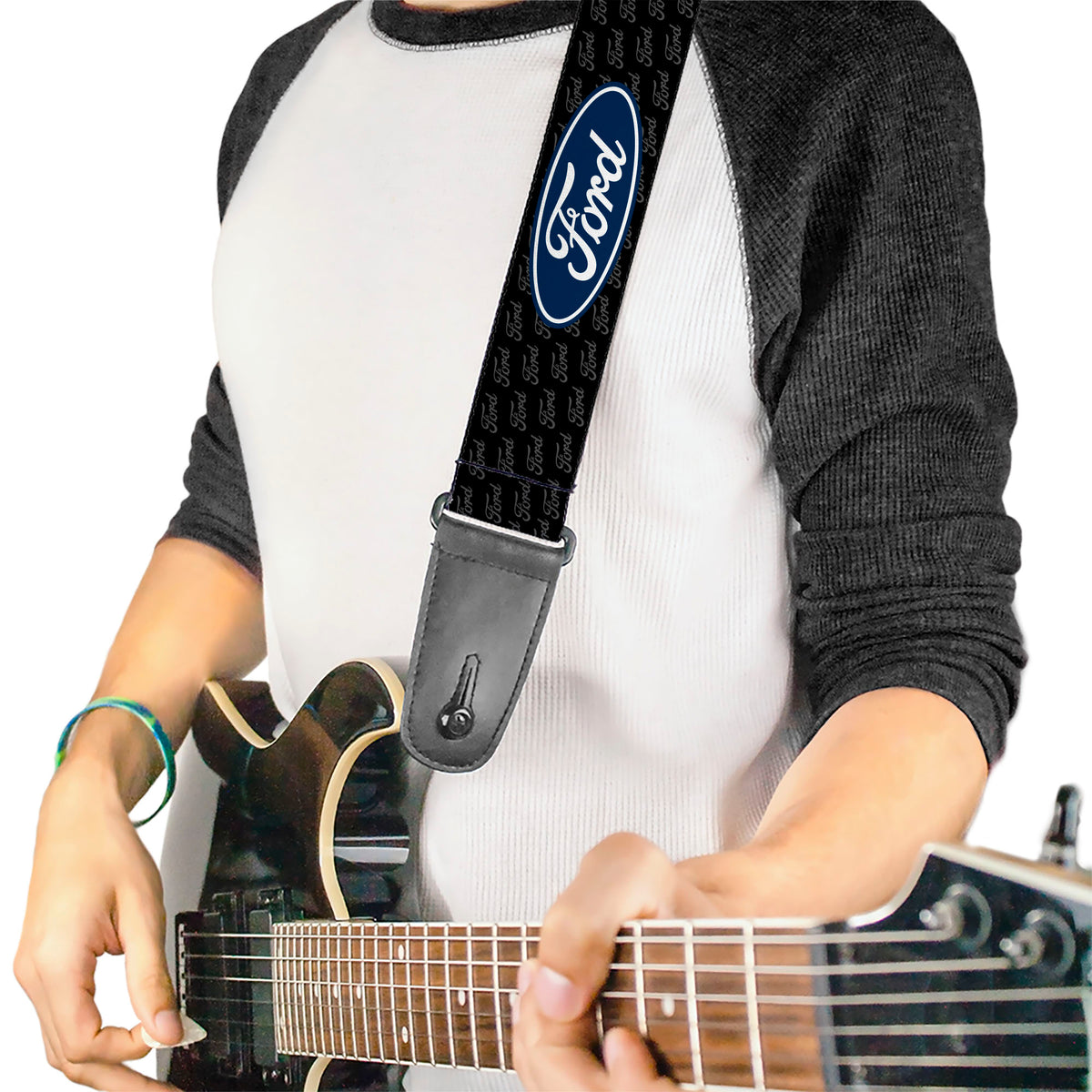 Guitar Strap - Ford Oval REPEAT w Text Guitar Straps Ford