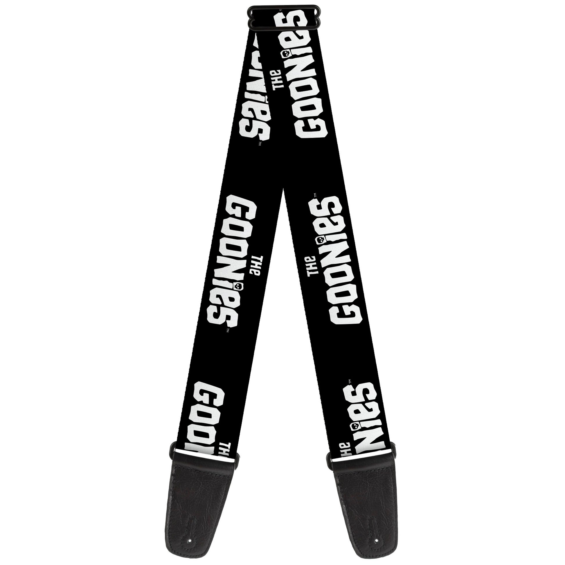 Guitar Strap - THE GOONIES Title Logo Black/White Guitar Straps The Goonies