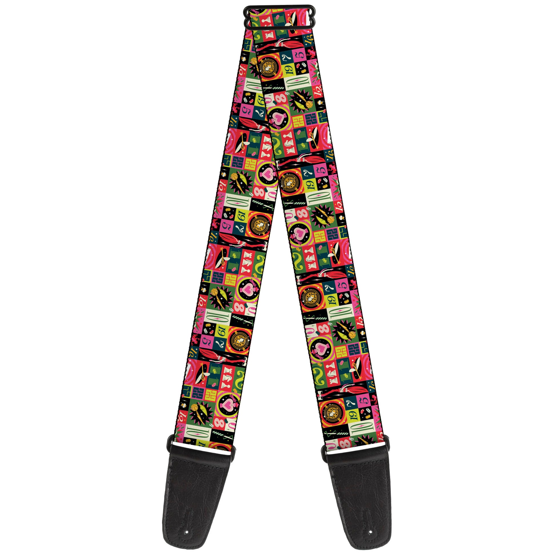 Guitar Strap - Harry Potter Deck the Holidays Christmas Collage Multi Color Guitar Straps Harry Potter