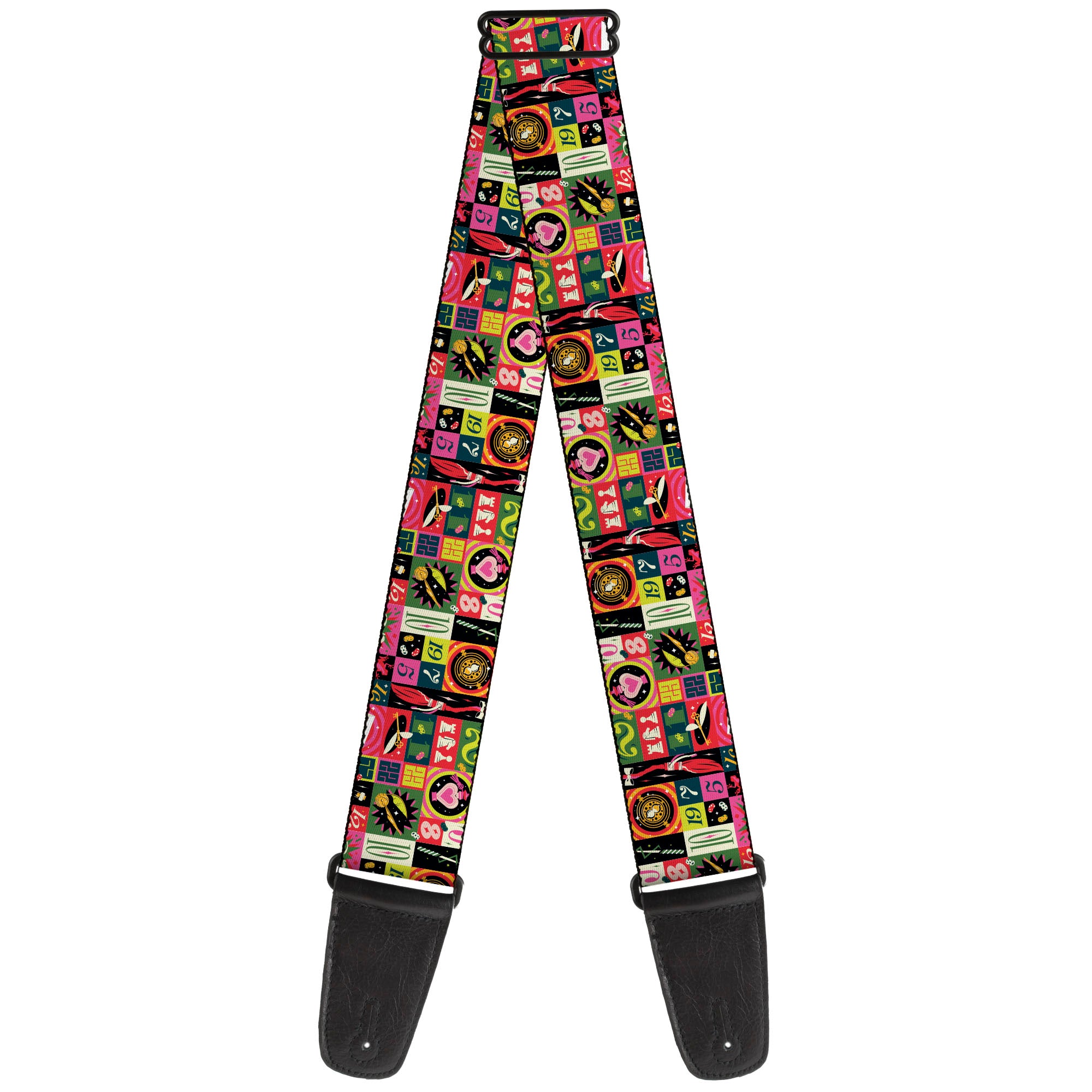 Guitar Strap - Harry Potter Deck the Holidays Christmas Collage Multi Color Guitar Straps Harry Potter