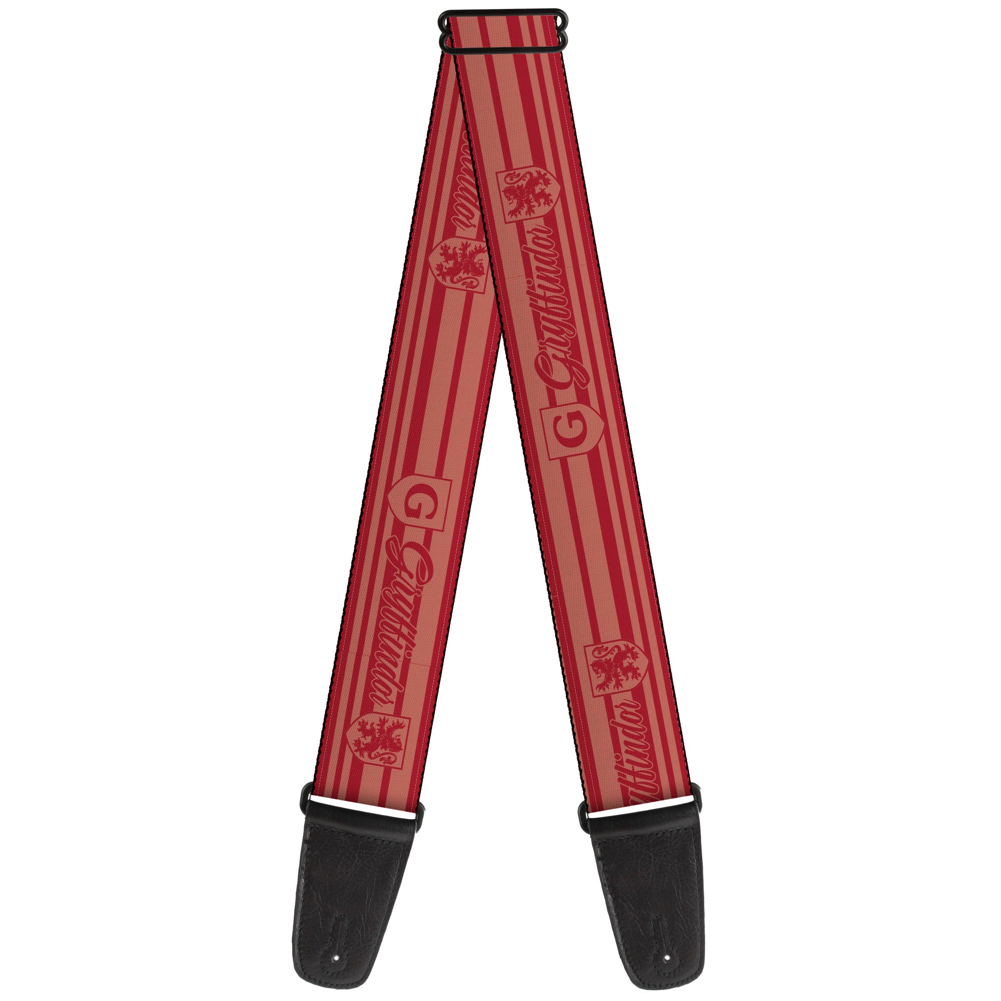 Guitar Strap - Harry Potter Gryffindor House Champion Icons Stripe Red Guitar Straps Harry Potter
