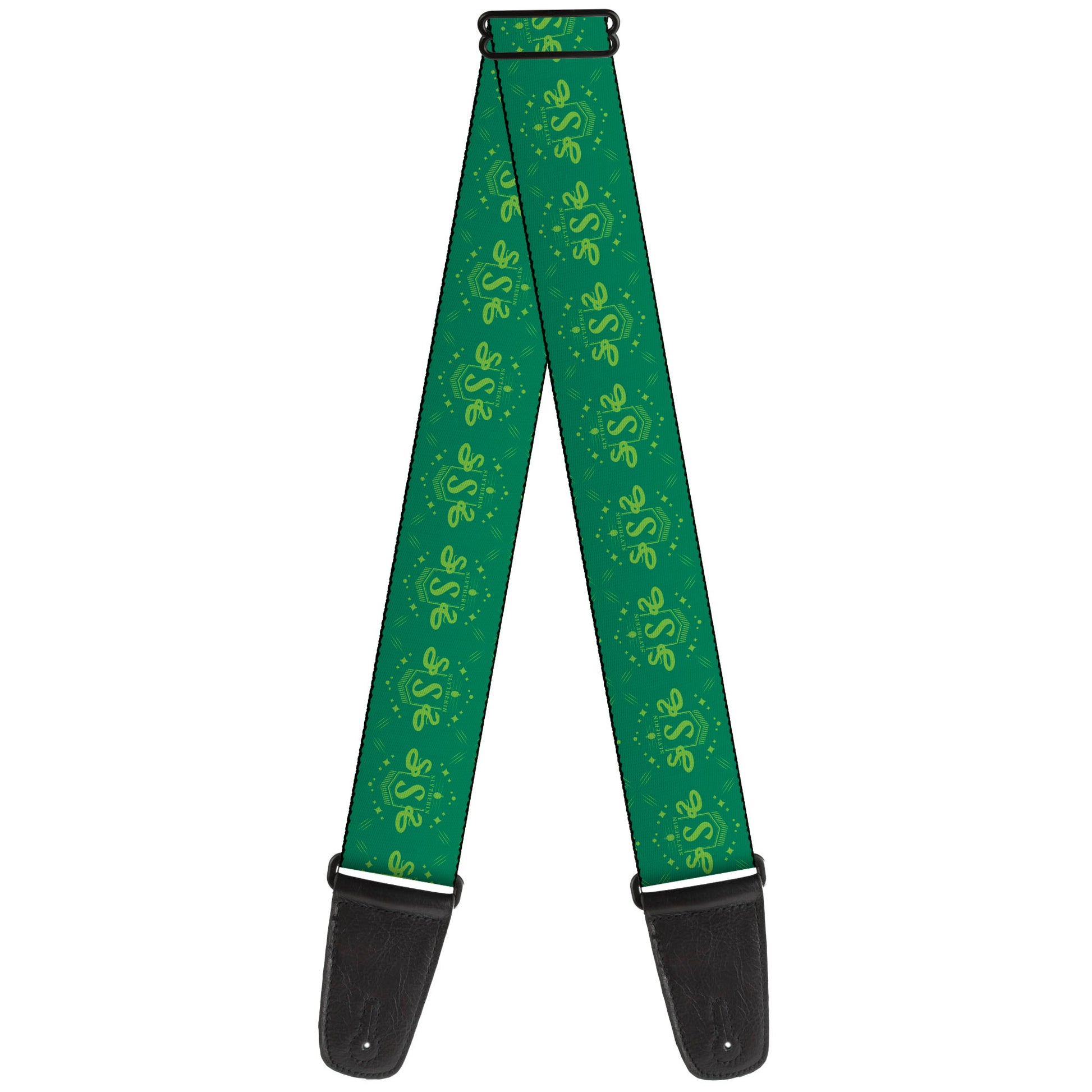 Guitar Strap - Harry Potter Slytherin House Pride Banner Greens Guitar Straps Harry Potter
