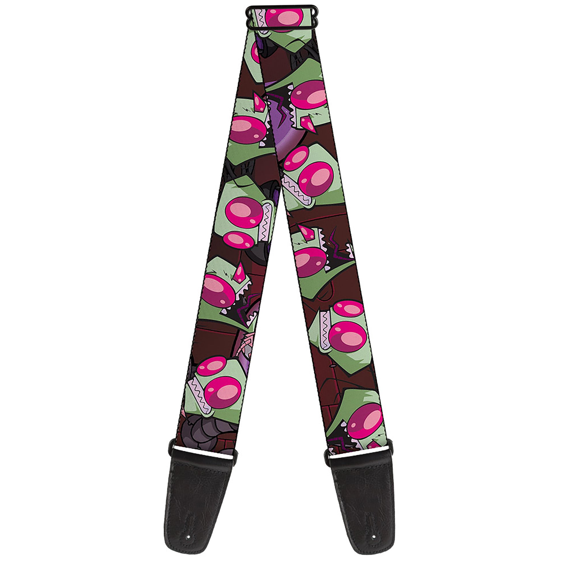 Guitar Strap - Invader Zim Close-Up Poses Reds Guitar Straps Invader Zim