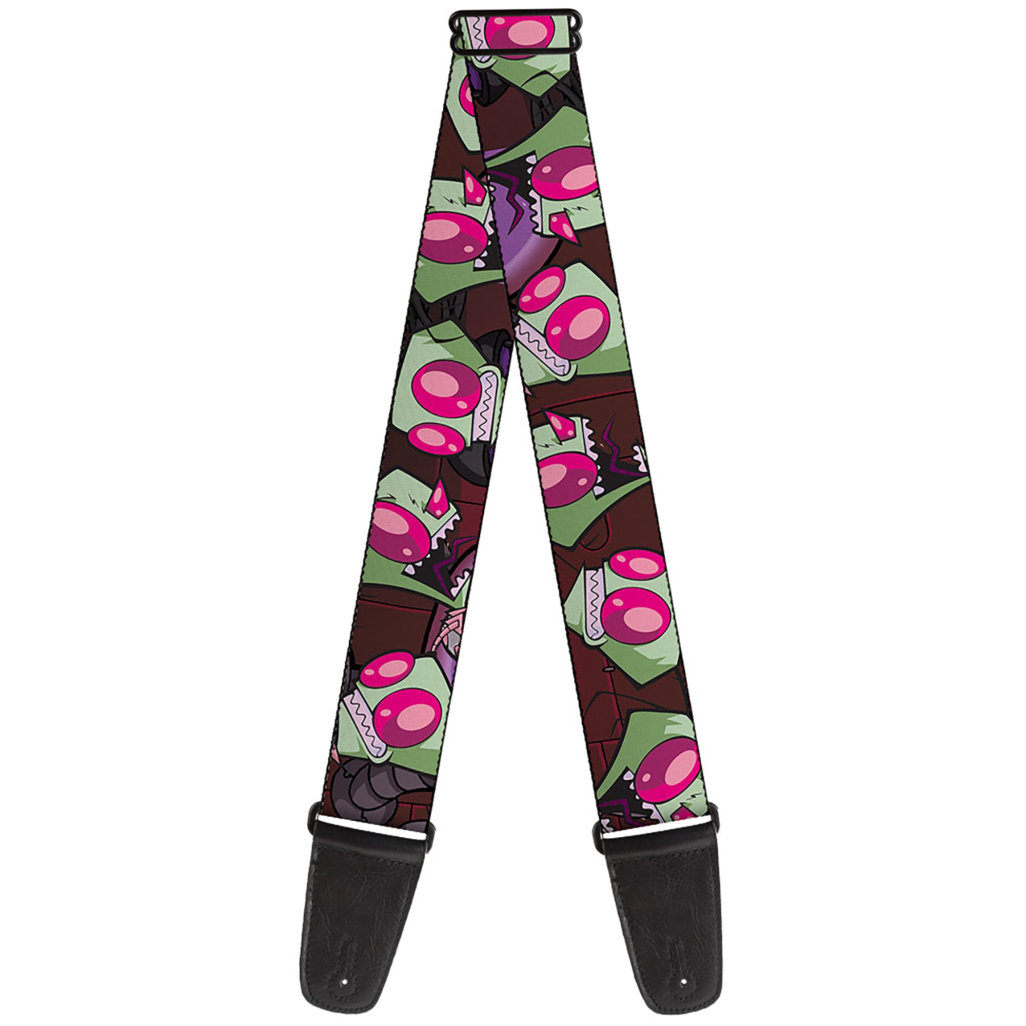 Guitar Strap - Invader Zim Close-Up Poses Reds Guitar Straps Invader Zim
