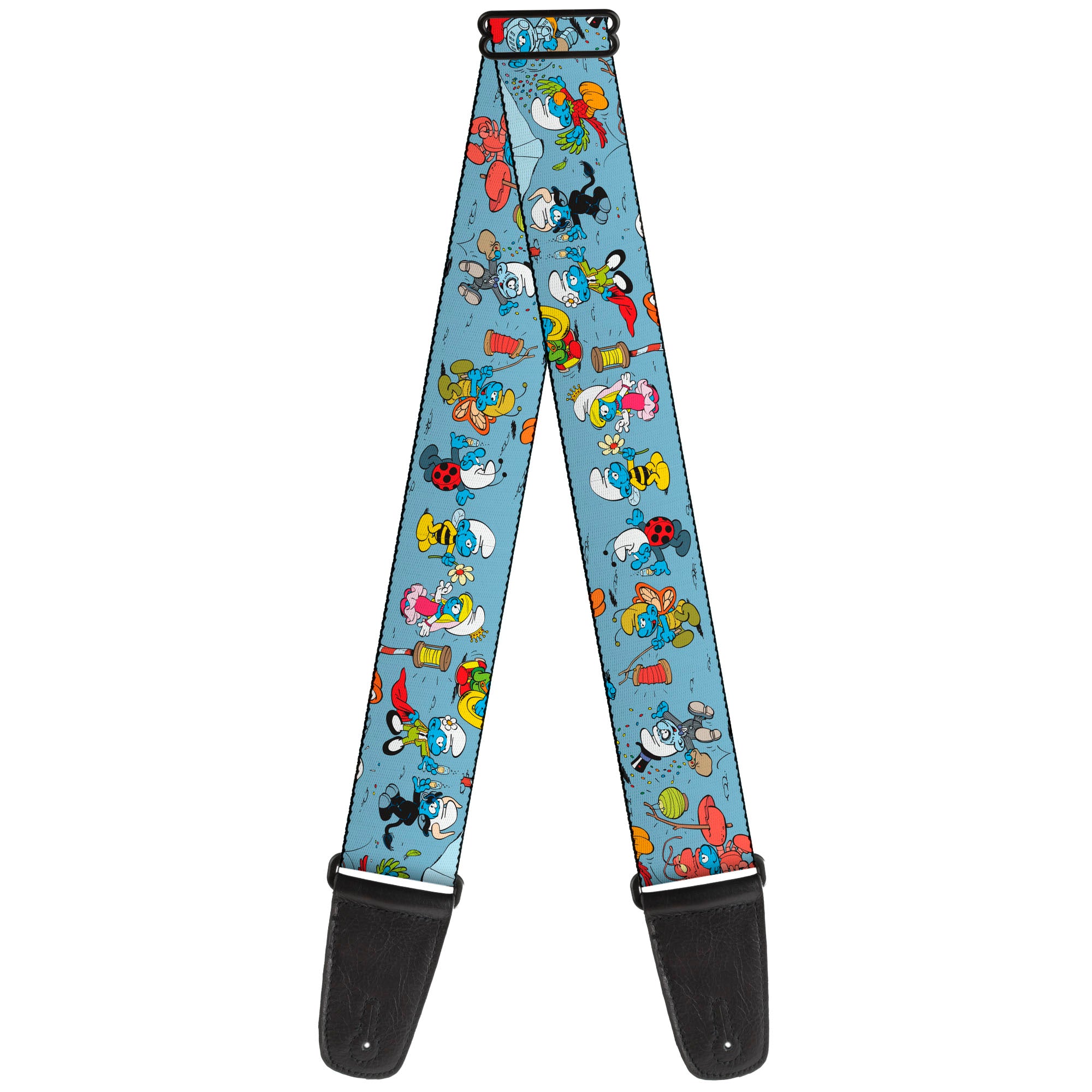 Guitar Strap - The Smurfs Halloween Dress Up Cosplay Poses Blue Guitar Straps The Smurfs