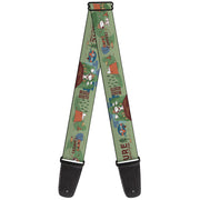 Guitar Strap - Peanuts HAPPY CAMPER BEAGLE SCOUTS Scenes Guitar Straps Peanuts