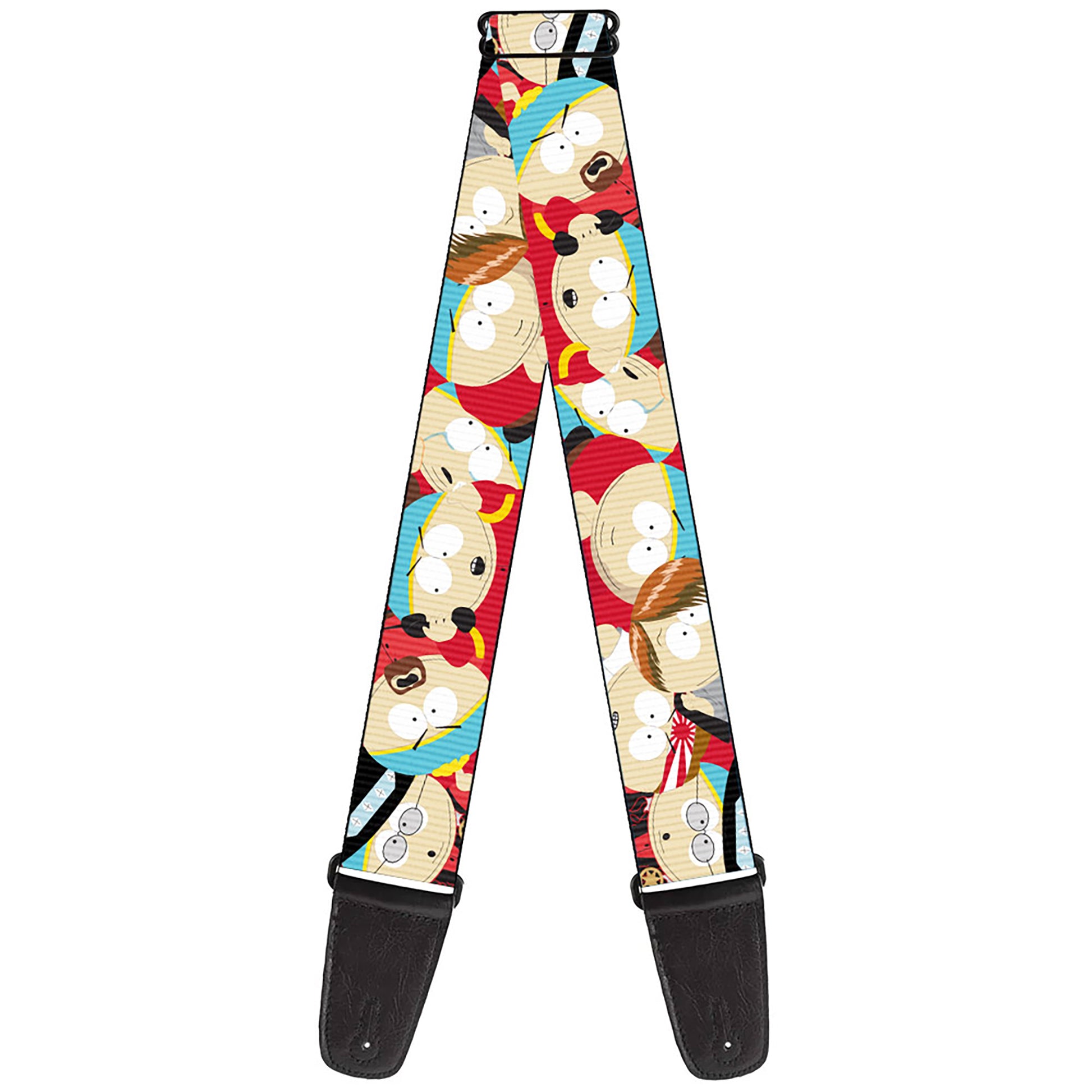 Guitar Strap - South Park Cartman Expressions Stacked Guitar Straps South Park