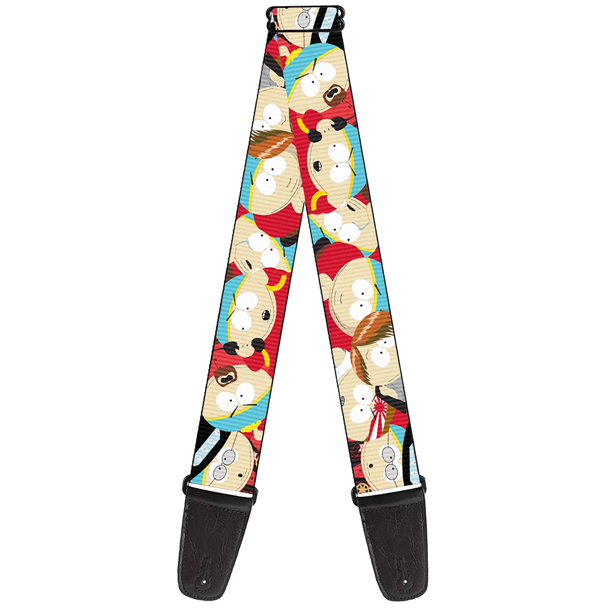 Guitar Strap - South Park Cartman Expressions Stacked Guitar Straps South Park