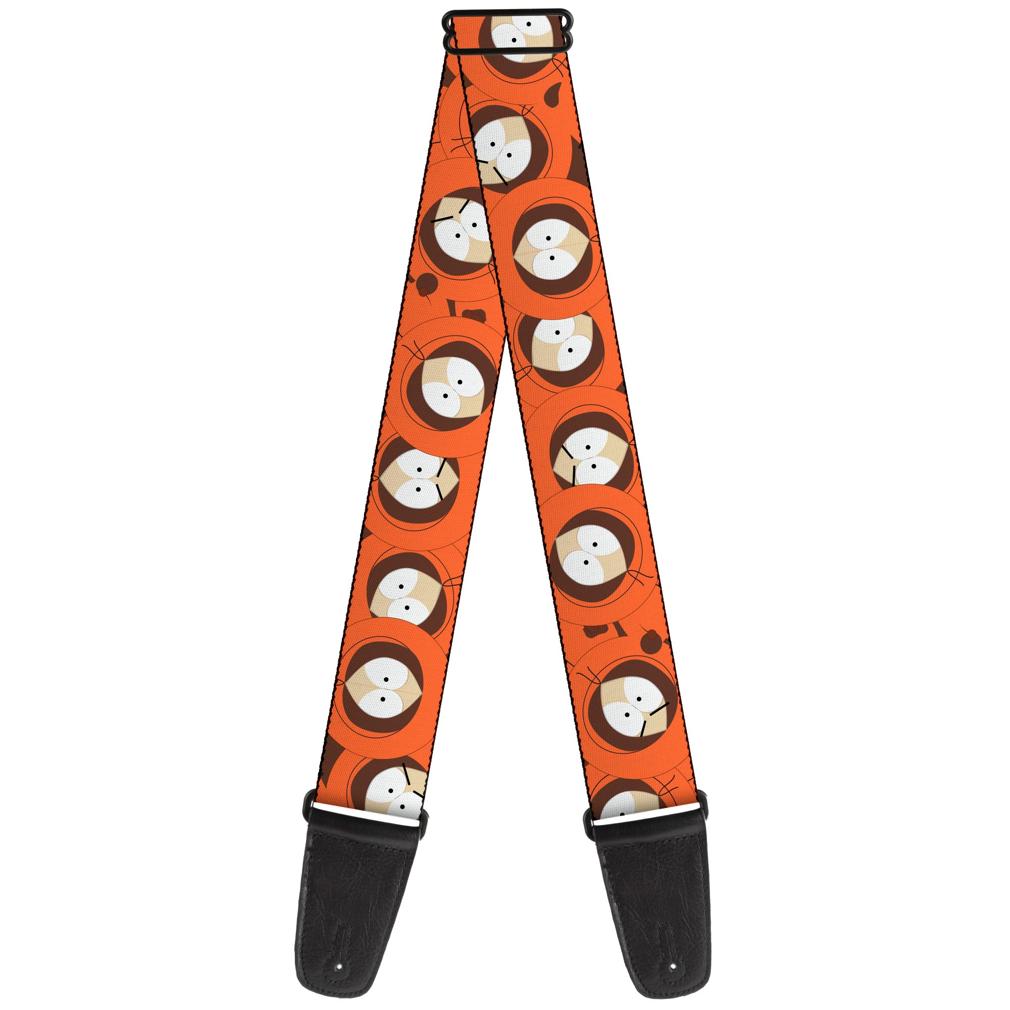 Guitar Strap - South Park Kenny Expressions Stacked Orange Guitar Straps South Park