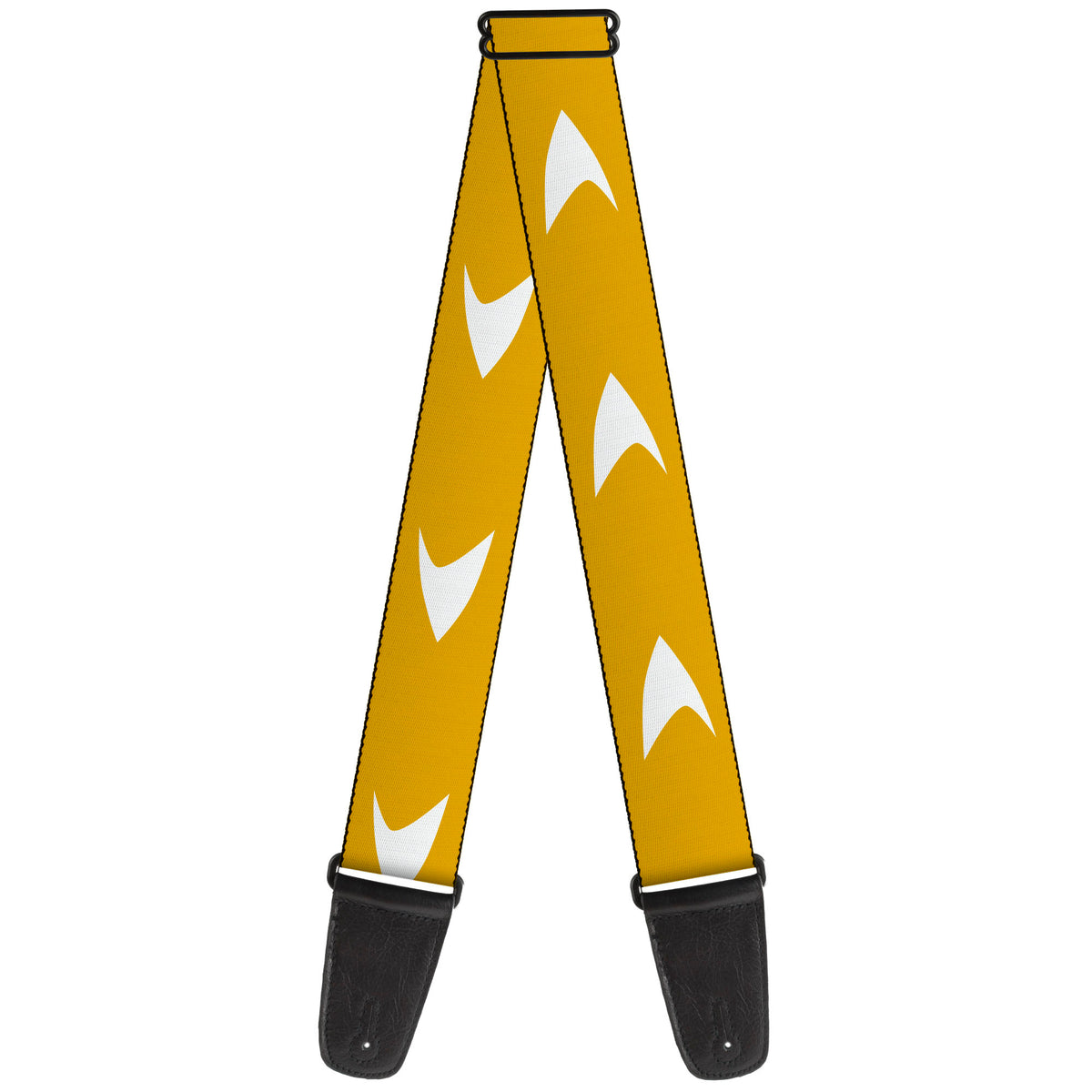 Guitar Strap - Star Trek Starfleet Insignia Golden Yellow/White Guitar Straps Star Trek