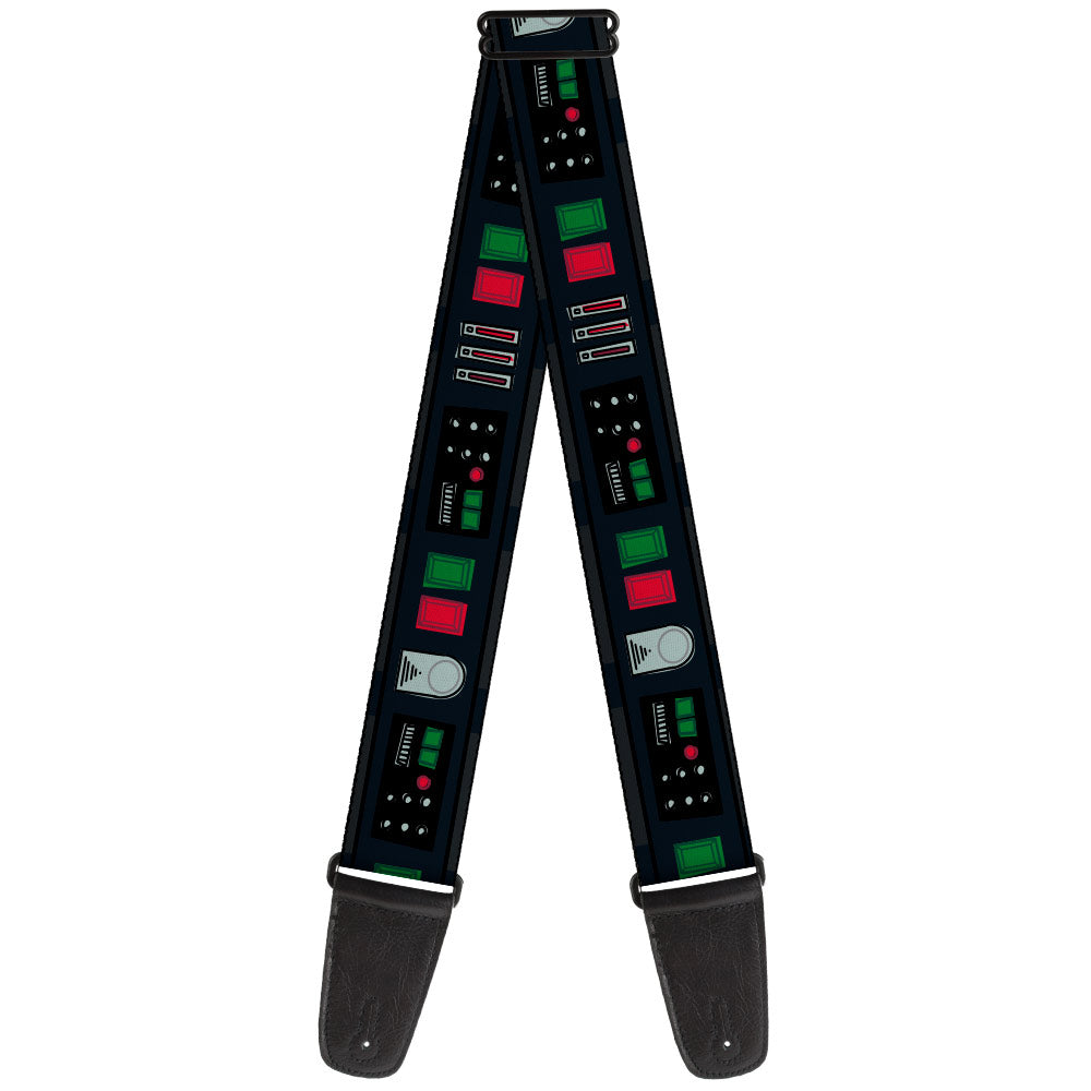 Guitar Strap - Star Wars Darth Vader Utility Belt Bounding4 Black/Grays/Reds/Greens Guitar Straps Star Wars
