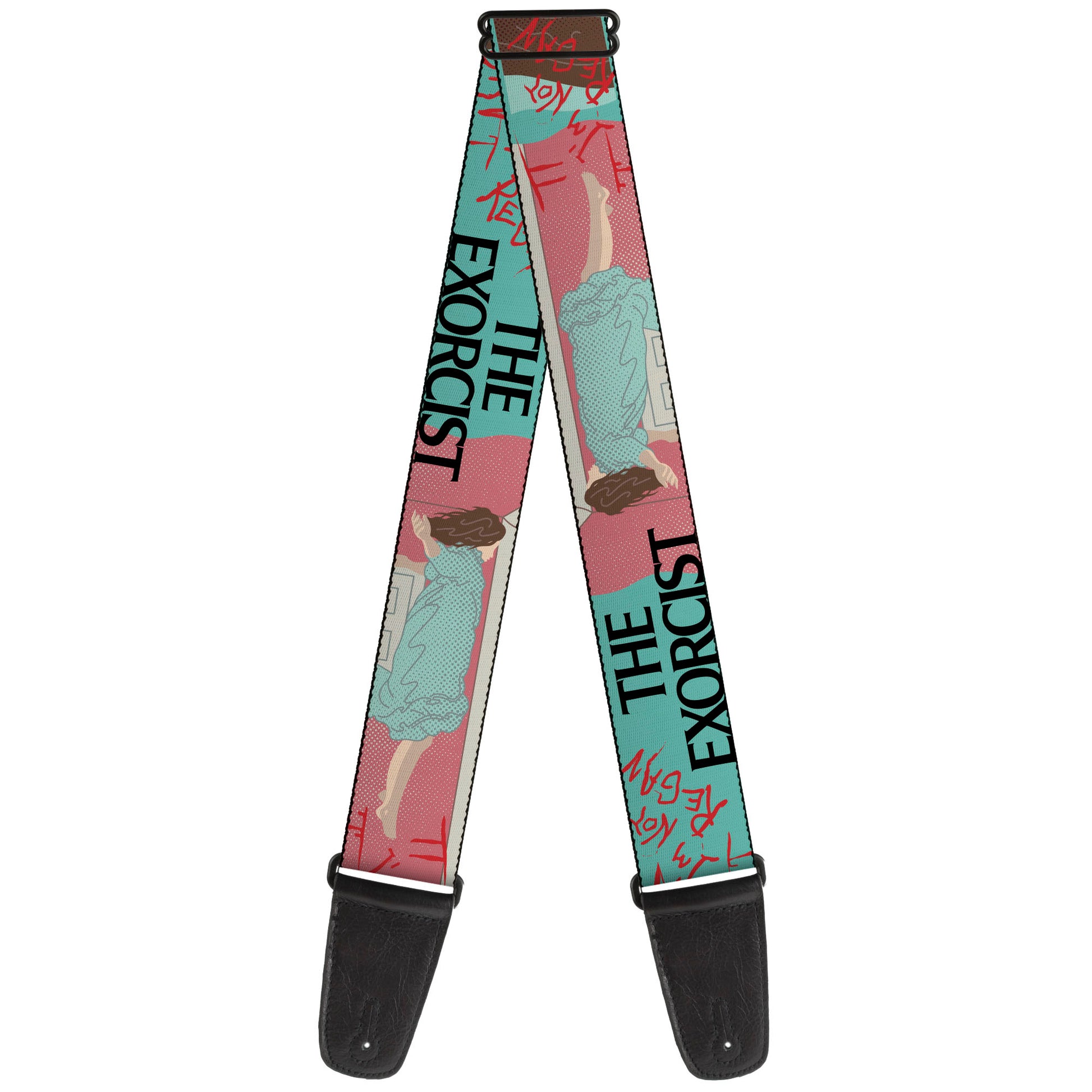 Guitar Strap - THE EXORCIST I'M NOT REGAN Elevation Pose and Face Pop Art Guitar Straps The Exorcist