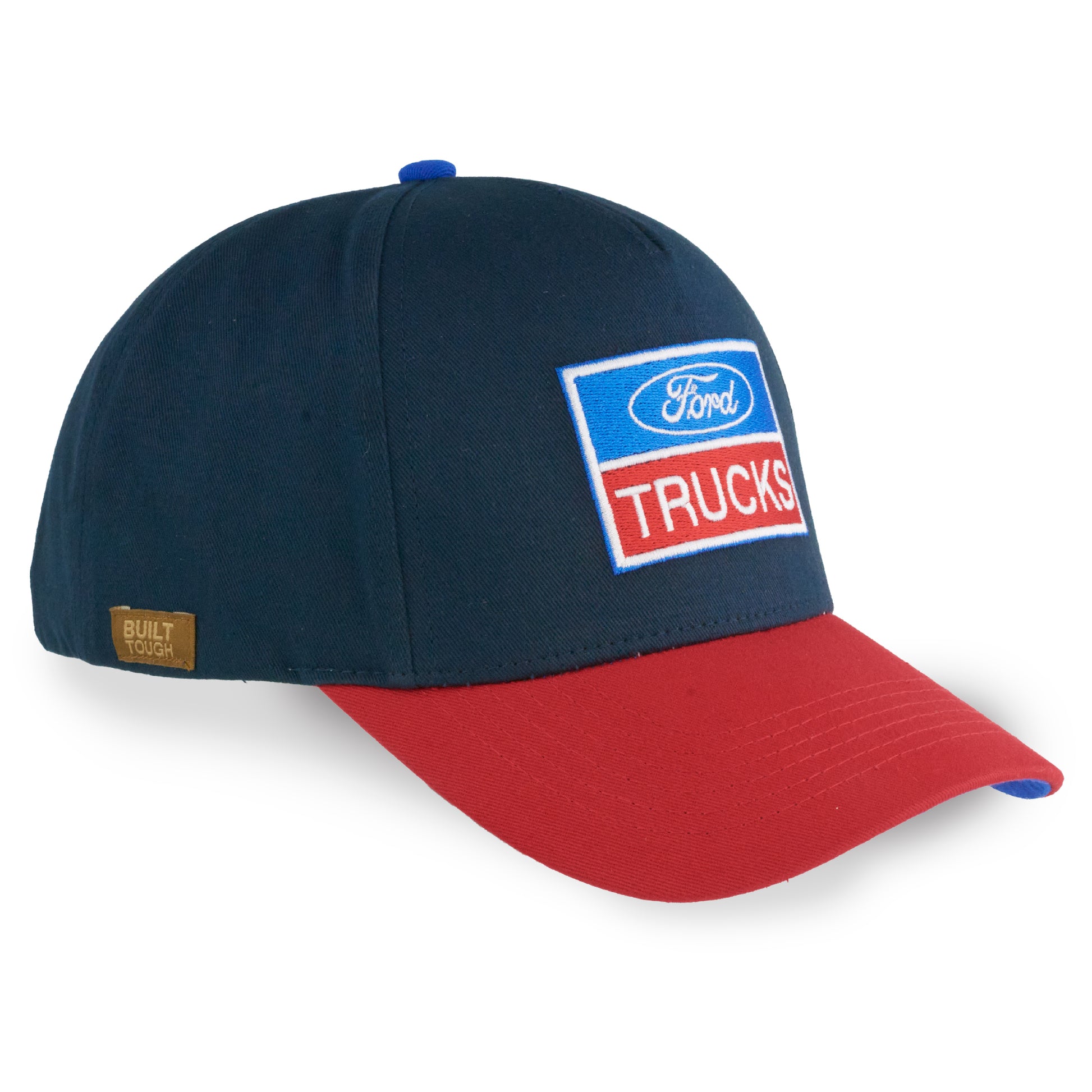 Snapback Hat - FORD TRUCKS Logo Embroidered Blue/Red Hats Ford