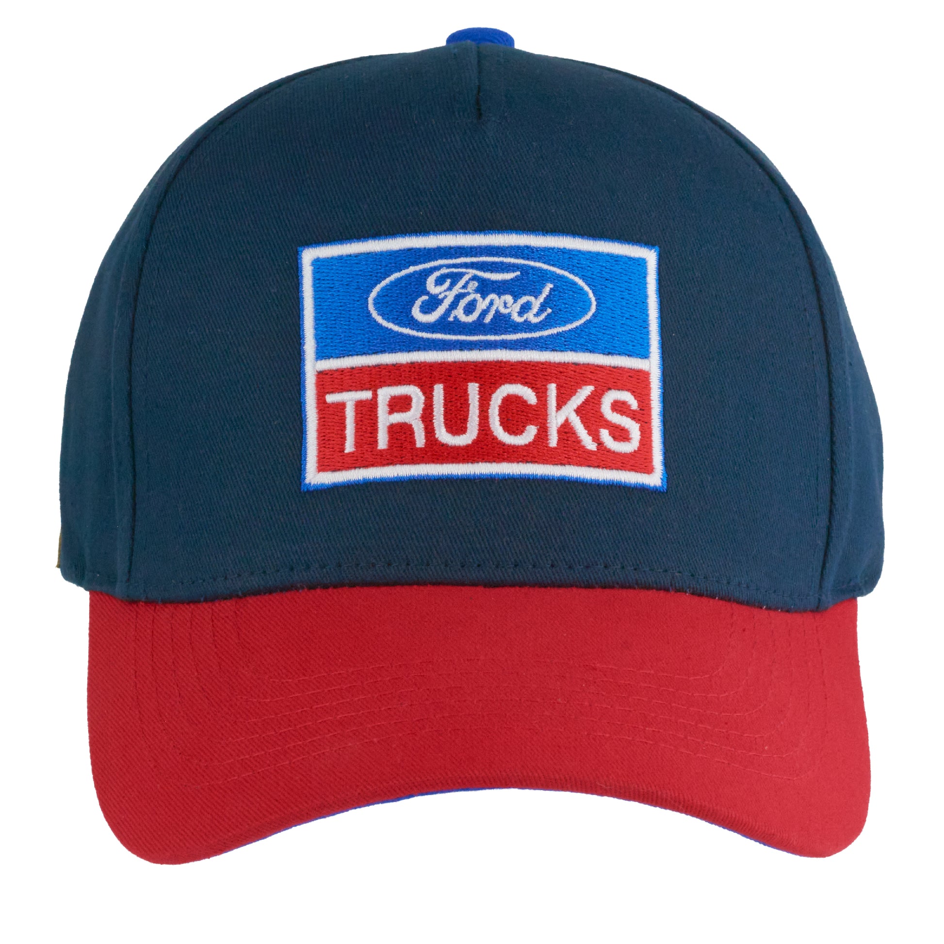 Snapback Hat - FORD TRUCKS Logo Embroidered Blue/Red Hats Ford