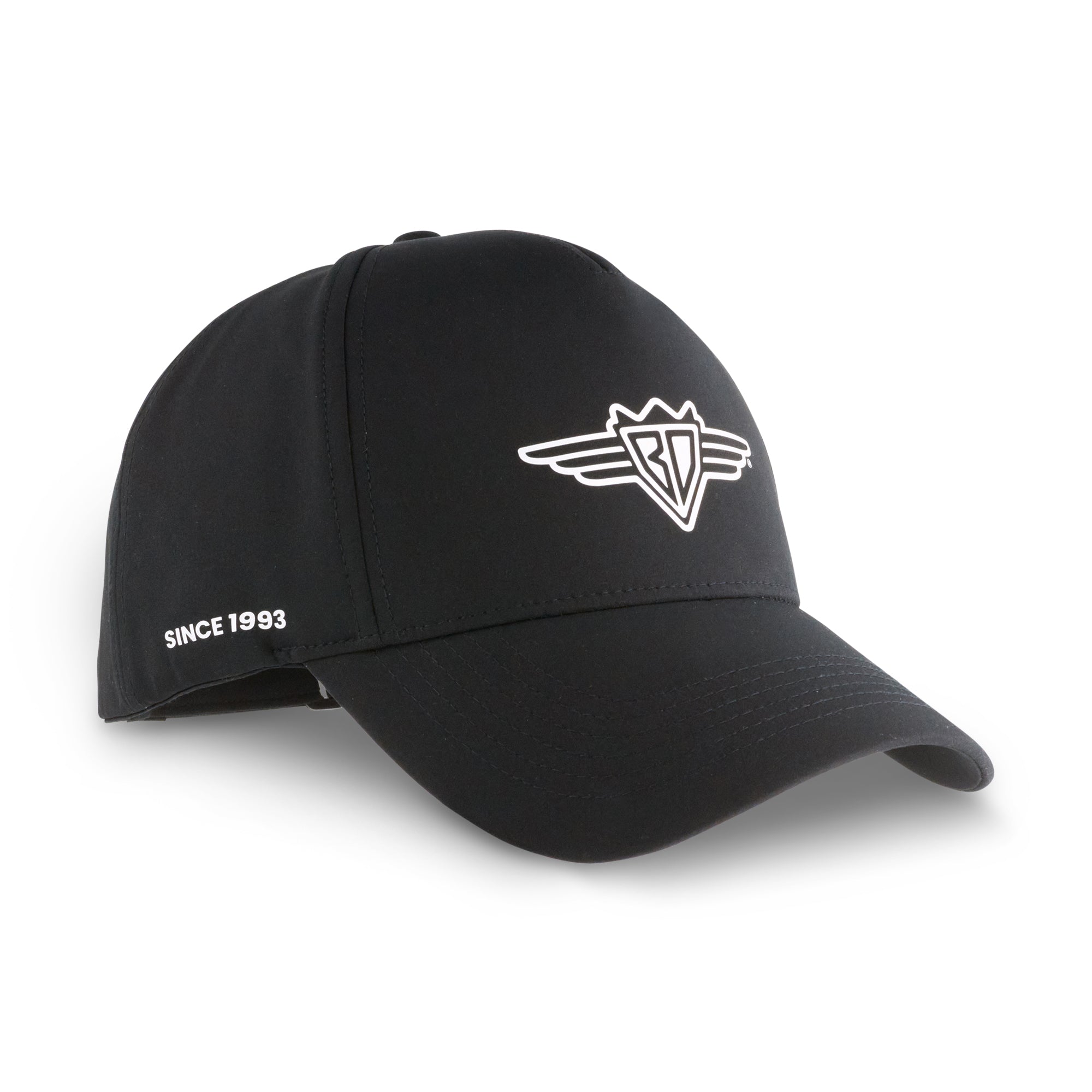 Velcro Back - Buckle-Down Wings Logo Black with White Print