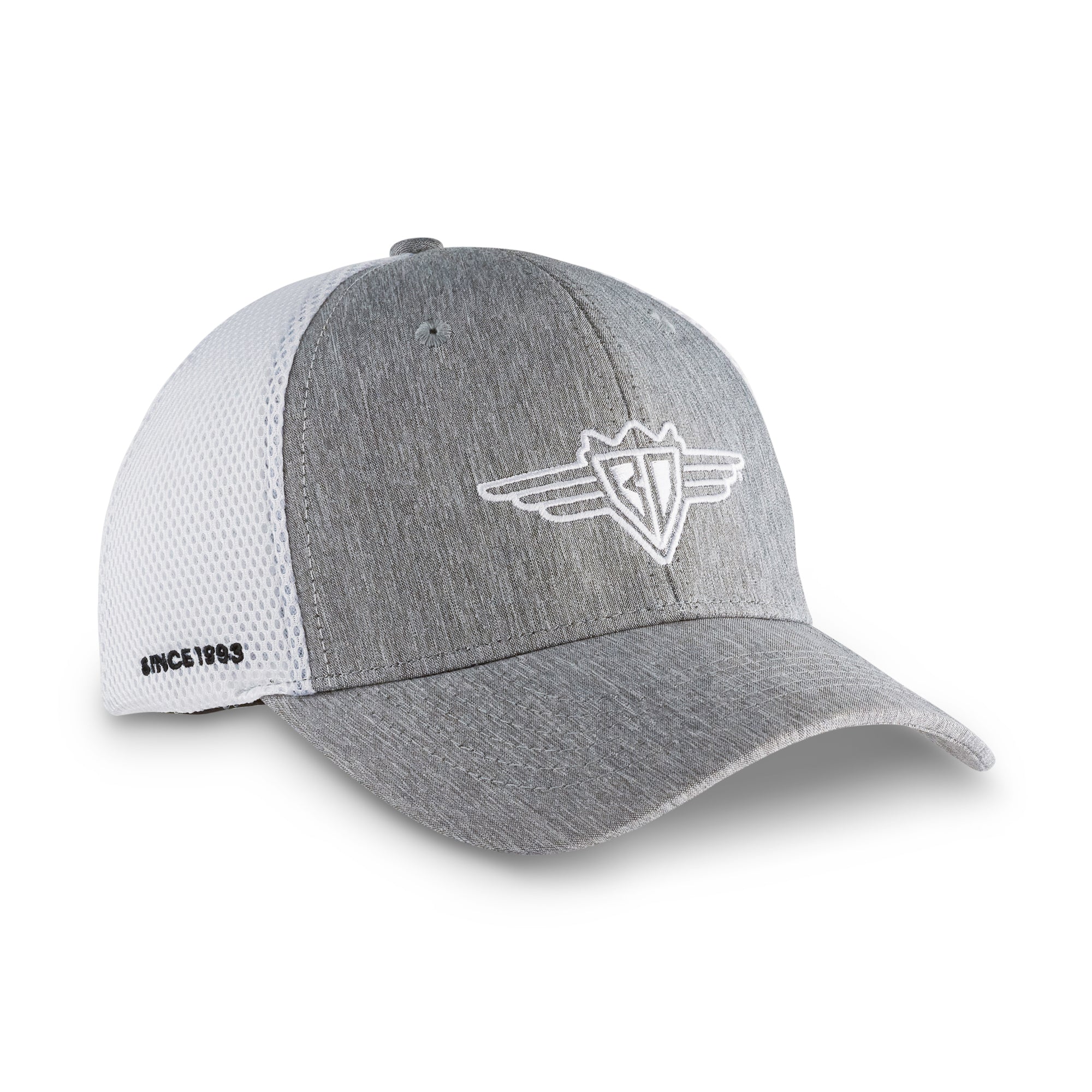 Snapback Hat - Buckle-Down Wings Logo Heather Gray with White Embroidery