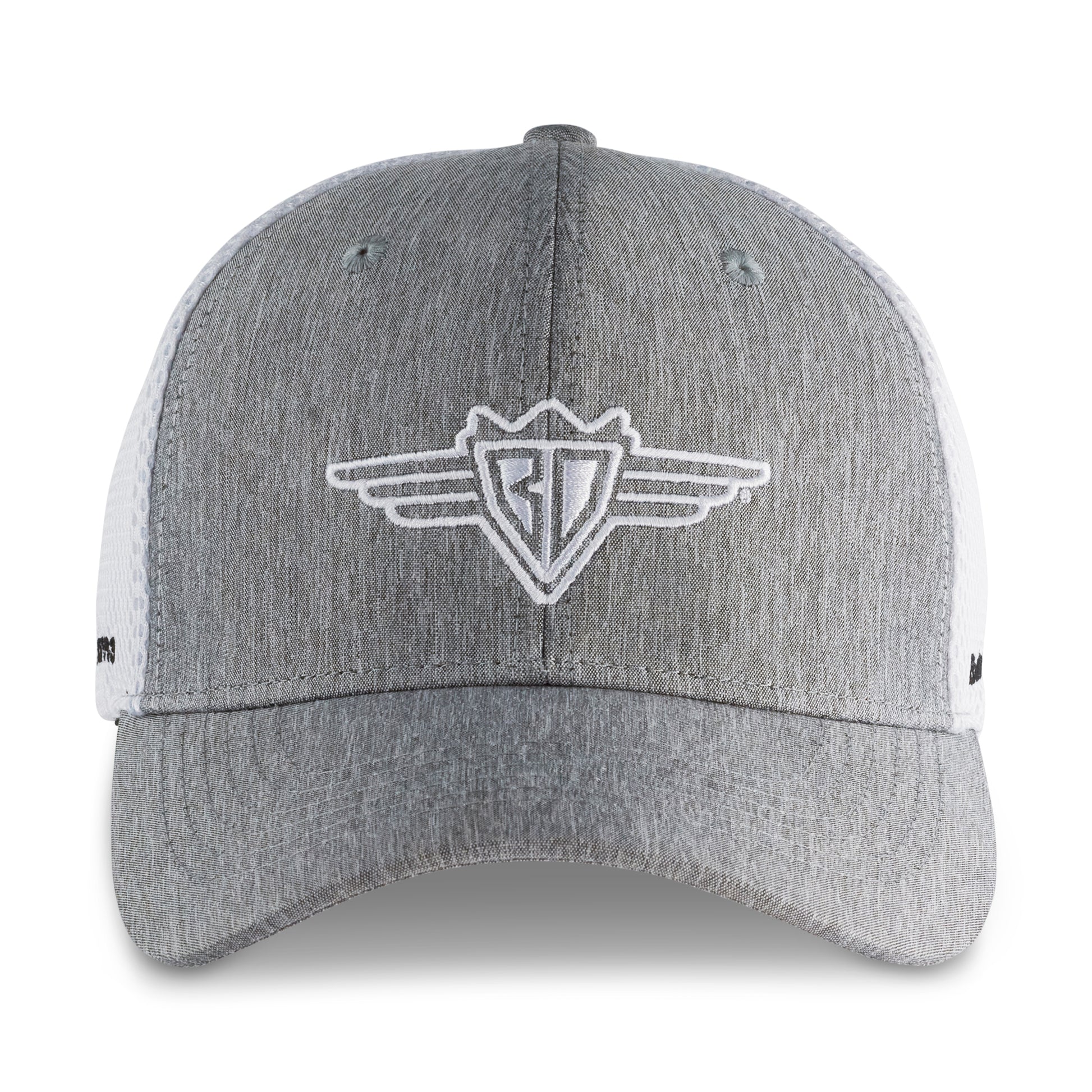 Snapback Hat - Buckle-Down Wings Logo Heather Gray with White Embroidery Hats Buckle-Down