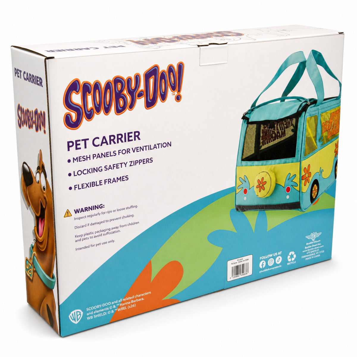 Buckle-Down Pet Carrier - Scooby Doo The Mystery Machine Van Pet Carriers Scooby Doo