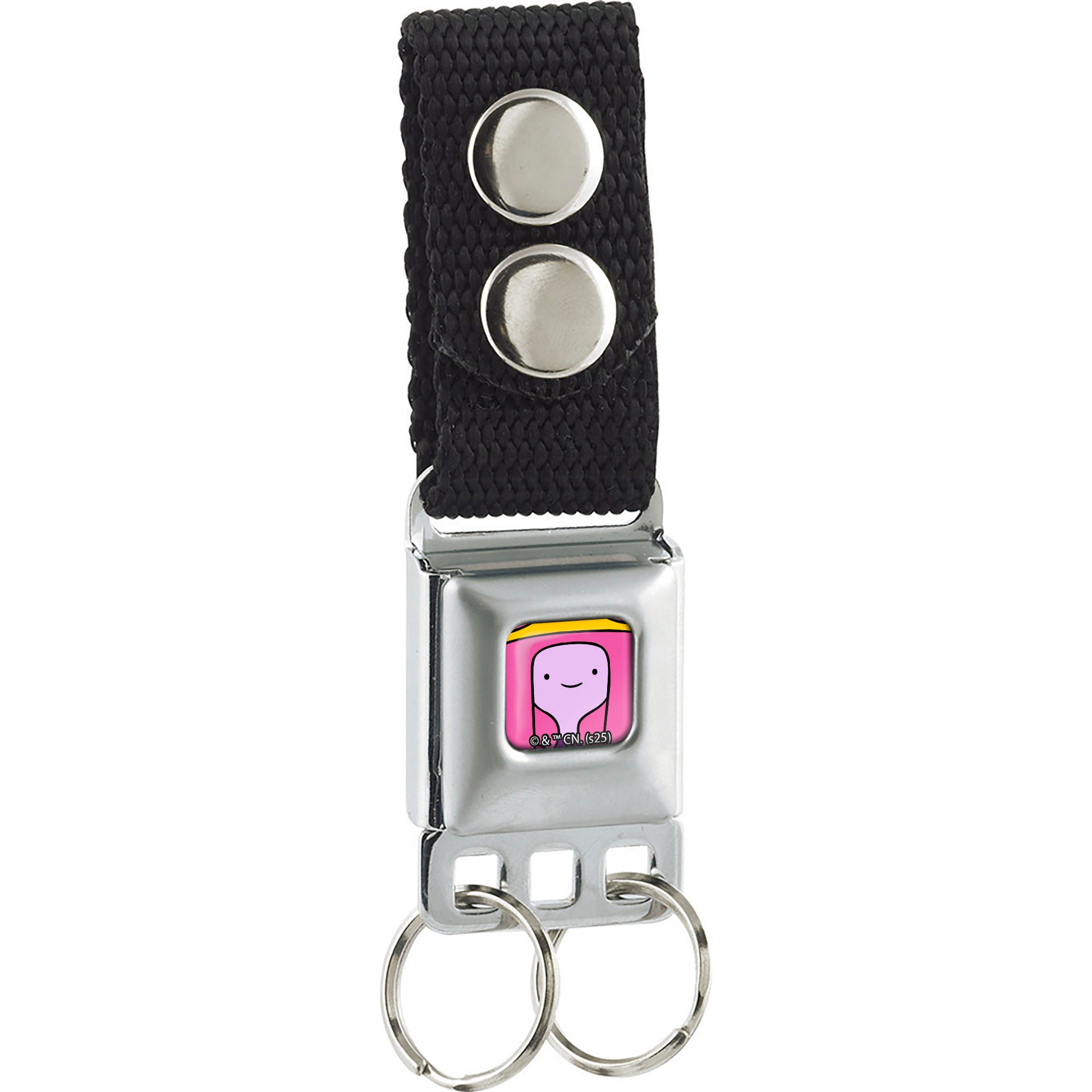 Keychain - Adventure Time Princess Bubblegum Face Close-Up Full Color Pink Keychains Adventure Time