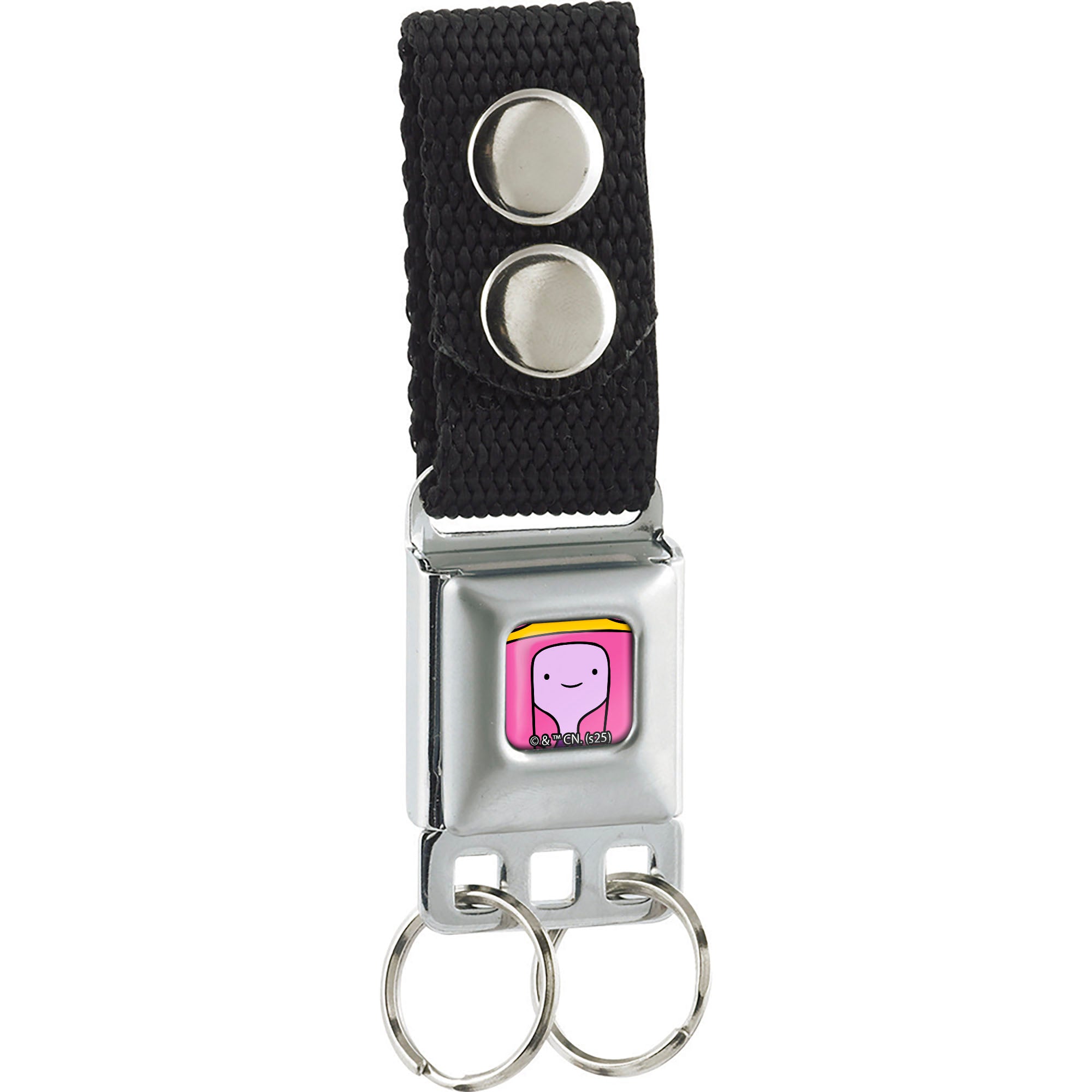 Keychain - Adventure Time Princess Bubblegum Face Close-Up Full Color Pink Keychains Adventure Time