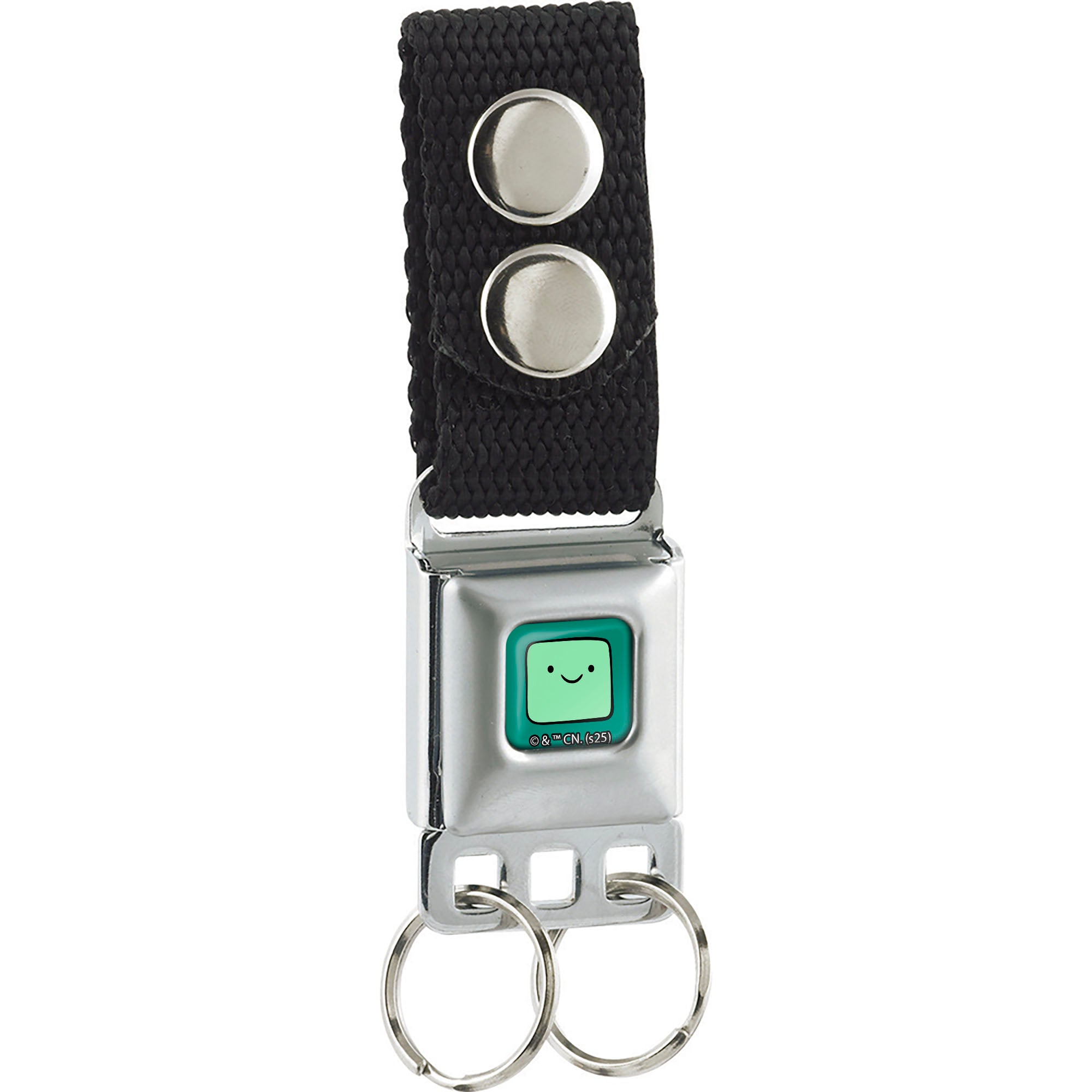Keychain - Adventure Time BMO Face Close-Up Full Color Turquoise Keychains Adventure Time